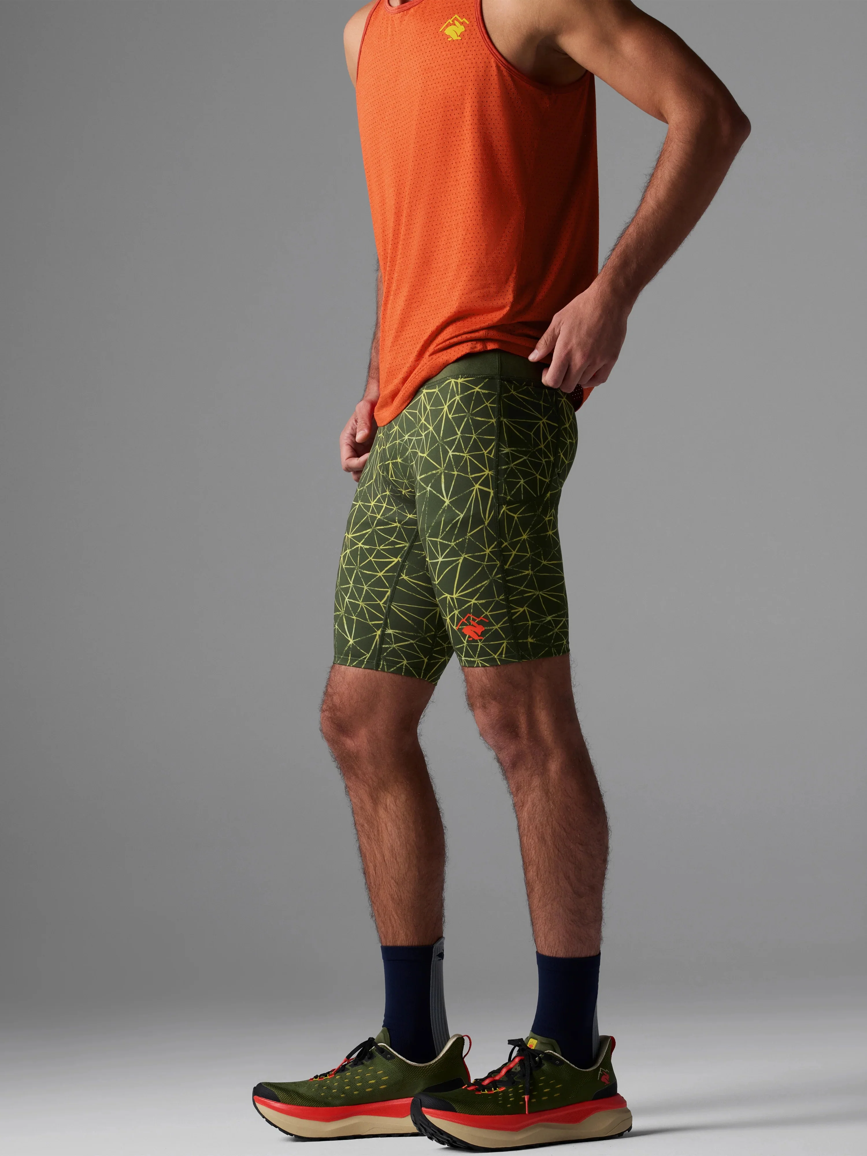 Men's Shredsters Half Tights (378 - Chive Trails) - Image 3