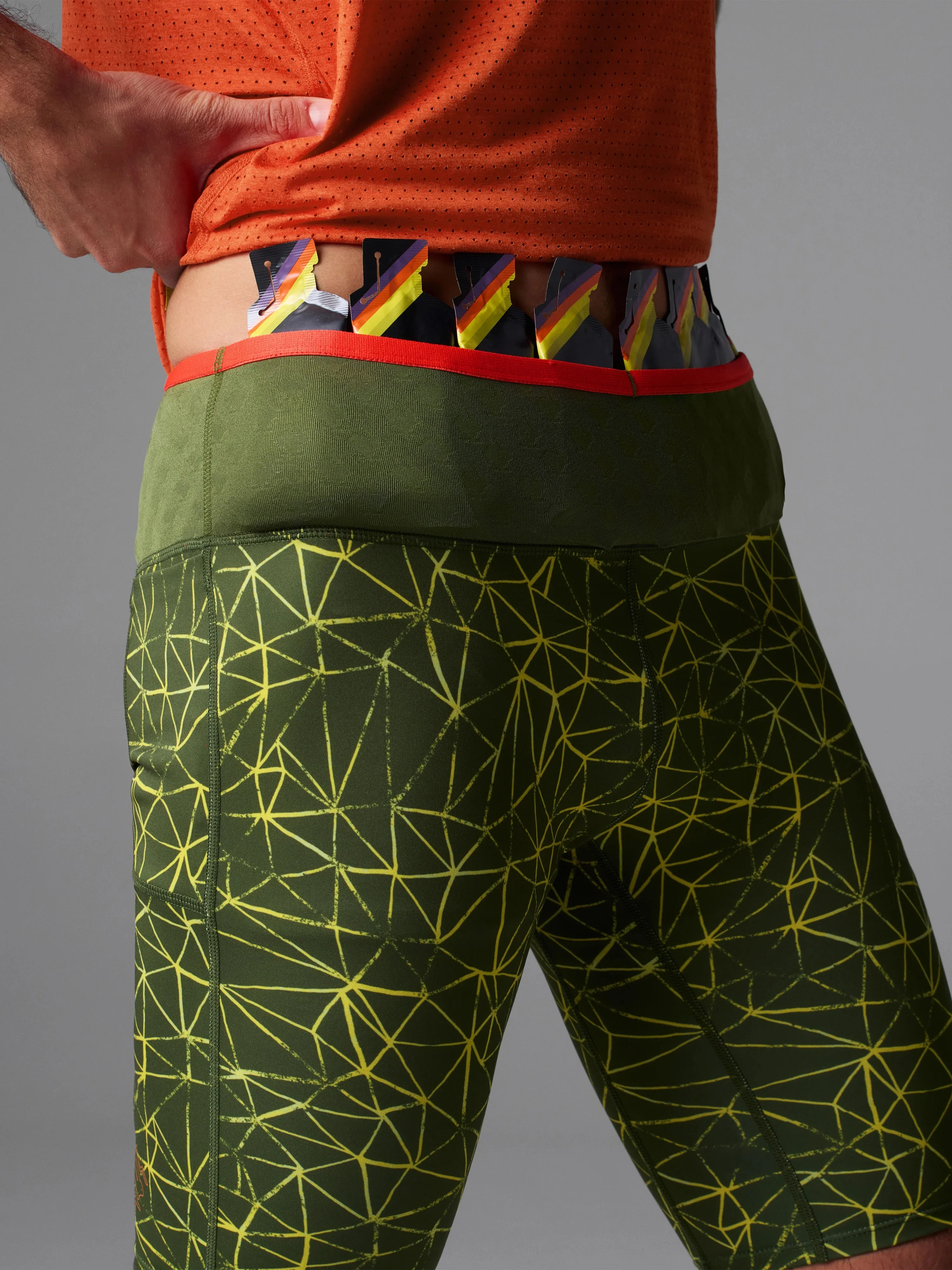 Men's Shredsters Half Tights (378 - Chive Trails) - Image 6