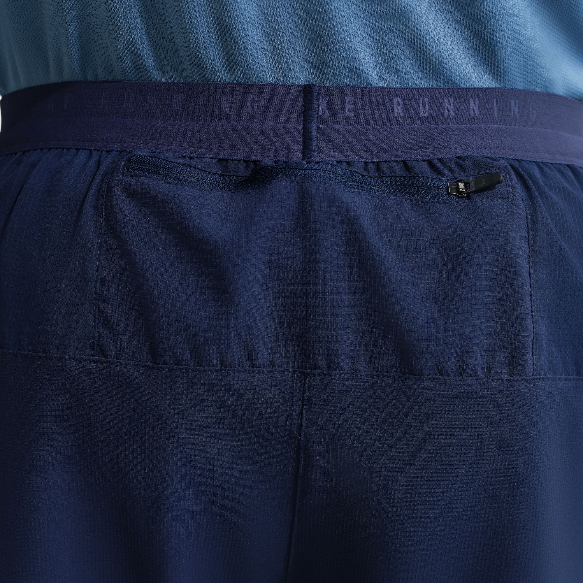 Men's Stride Dri-FIT 7" Brief-Lined Running Shorts (410 - Midnight Navy/Reflective Silver) - Image 5