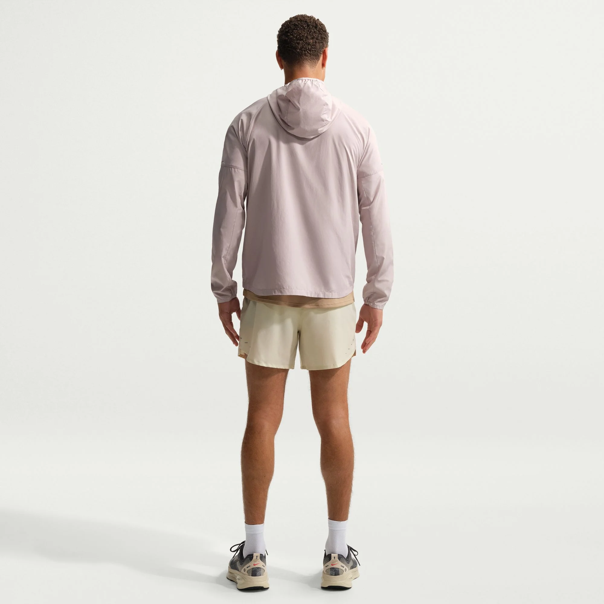 Men's Stride Plus Dri-FIT 5" Brief-Lined Running Shorts (236 - Cream II/Birch/Natural/Reflective Silver) - Image 4