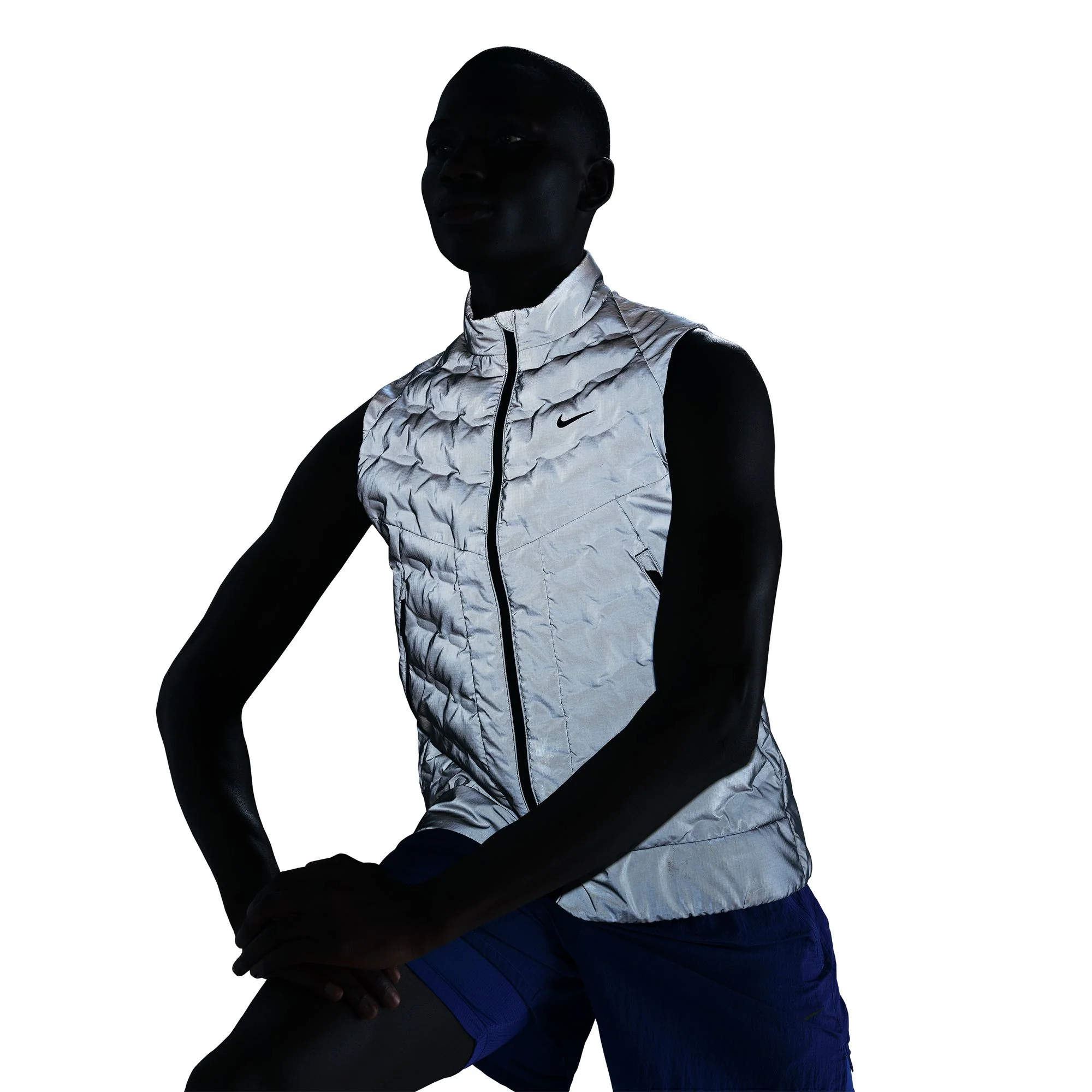 Men's Therma-FIT ADV Reflective Vest (027 - Reflective Silver/Reflective Black) - Image 2