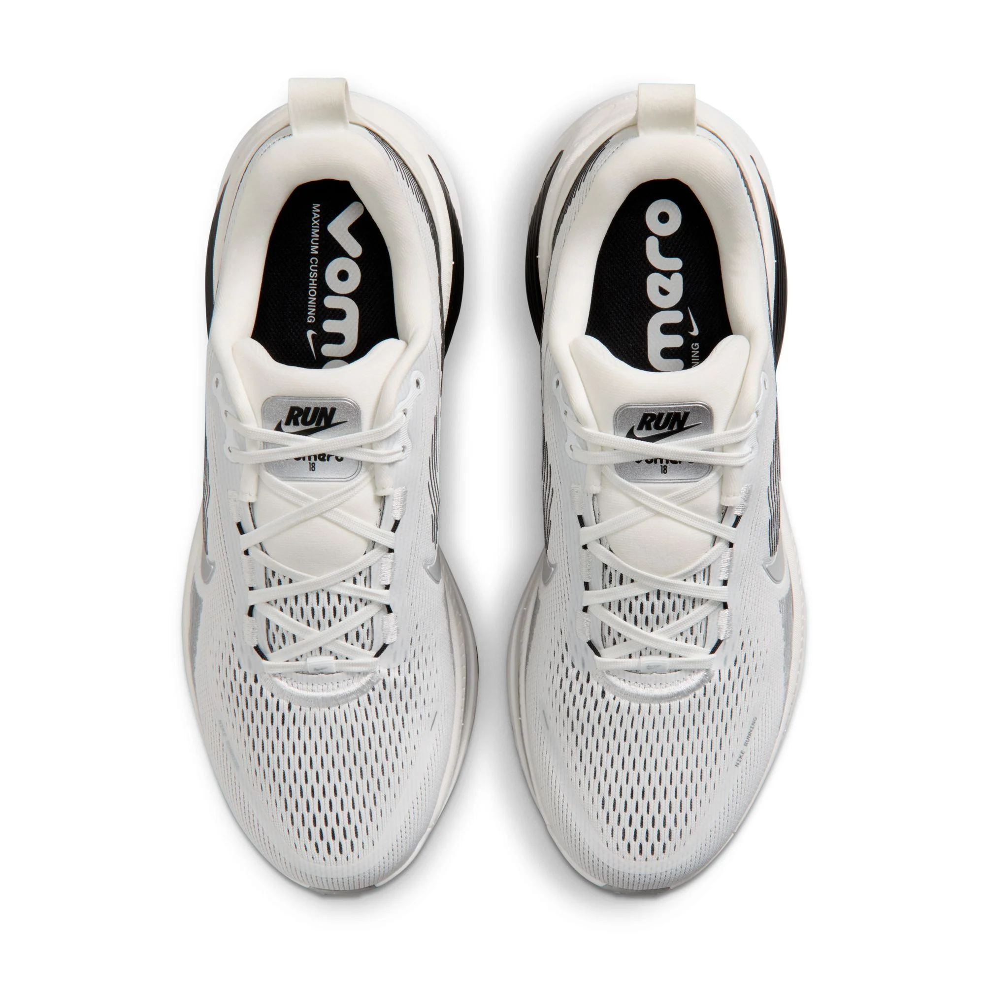 Men's Vomero 18 (100 - Summit White/Metallic Silver-Black) - Image 7