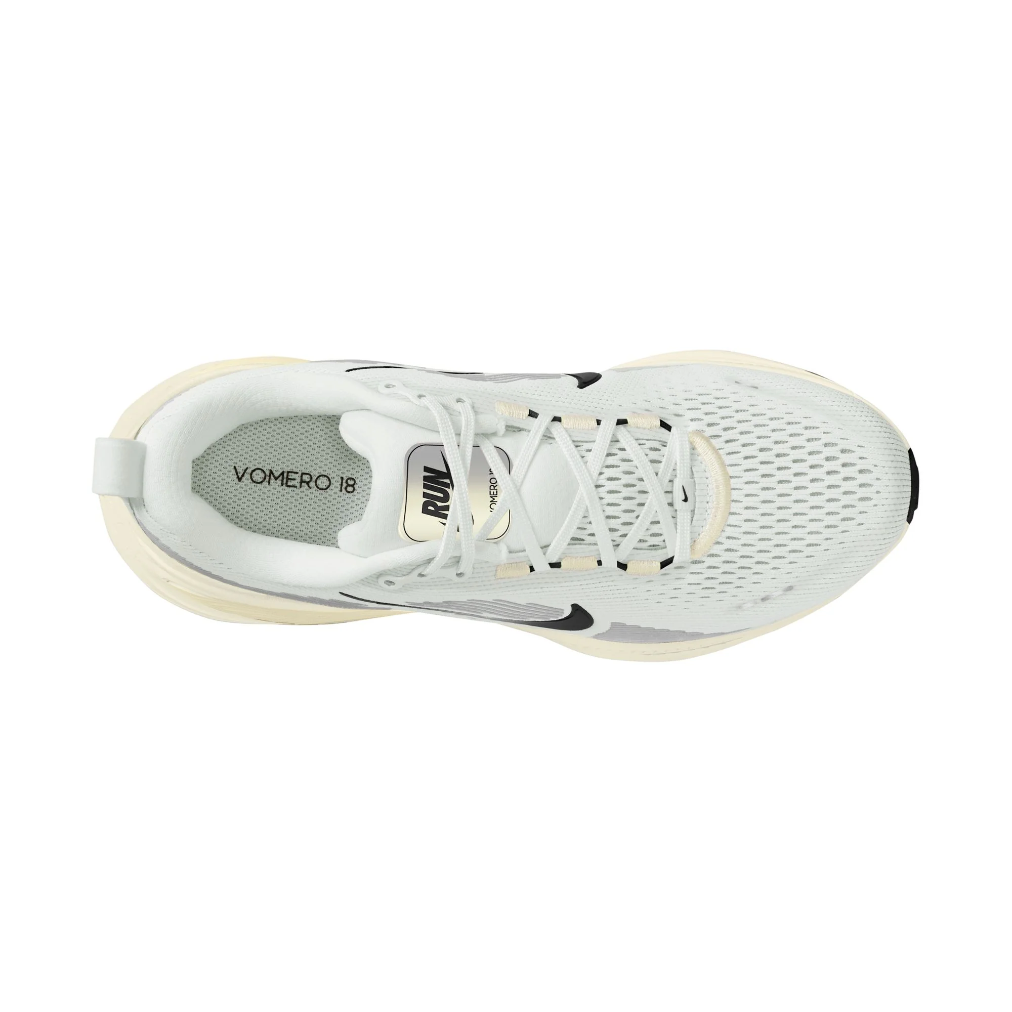 Men's Vomero 18 (101 - Summit White/Black-Coconut Milk) - Image 7