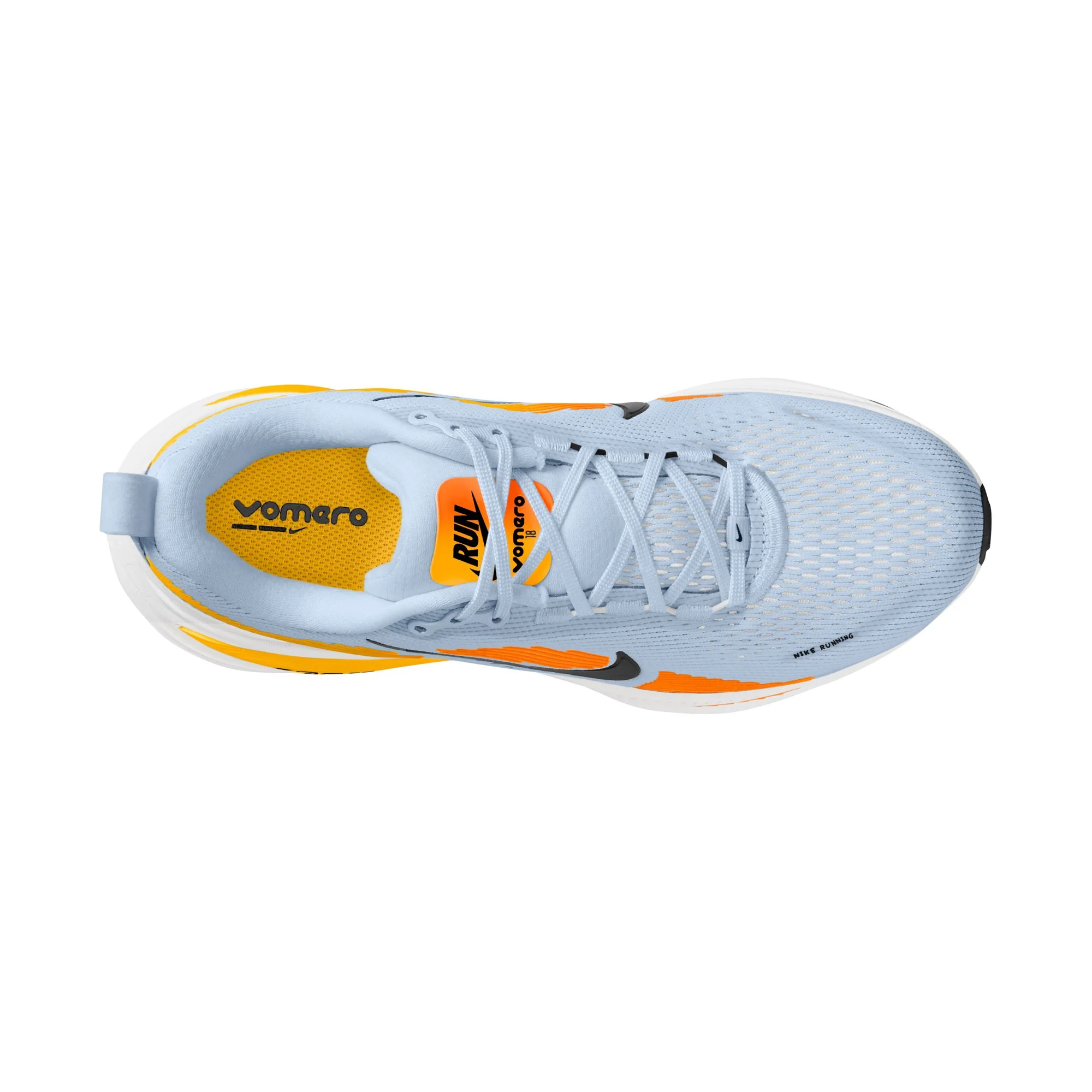 Men's Vomero 18 (404 - Hydrogen Blue/Black-Laser Orange) - Image 8