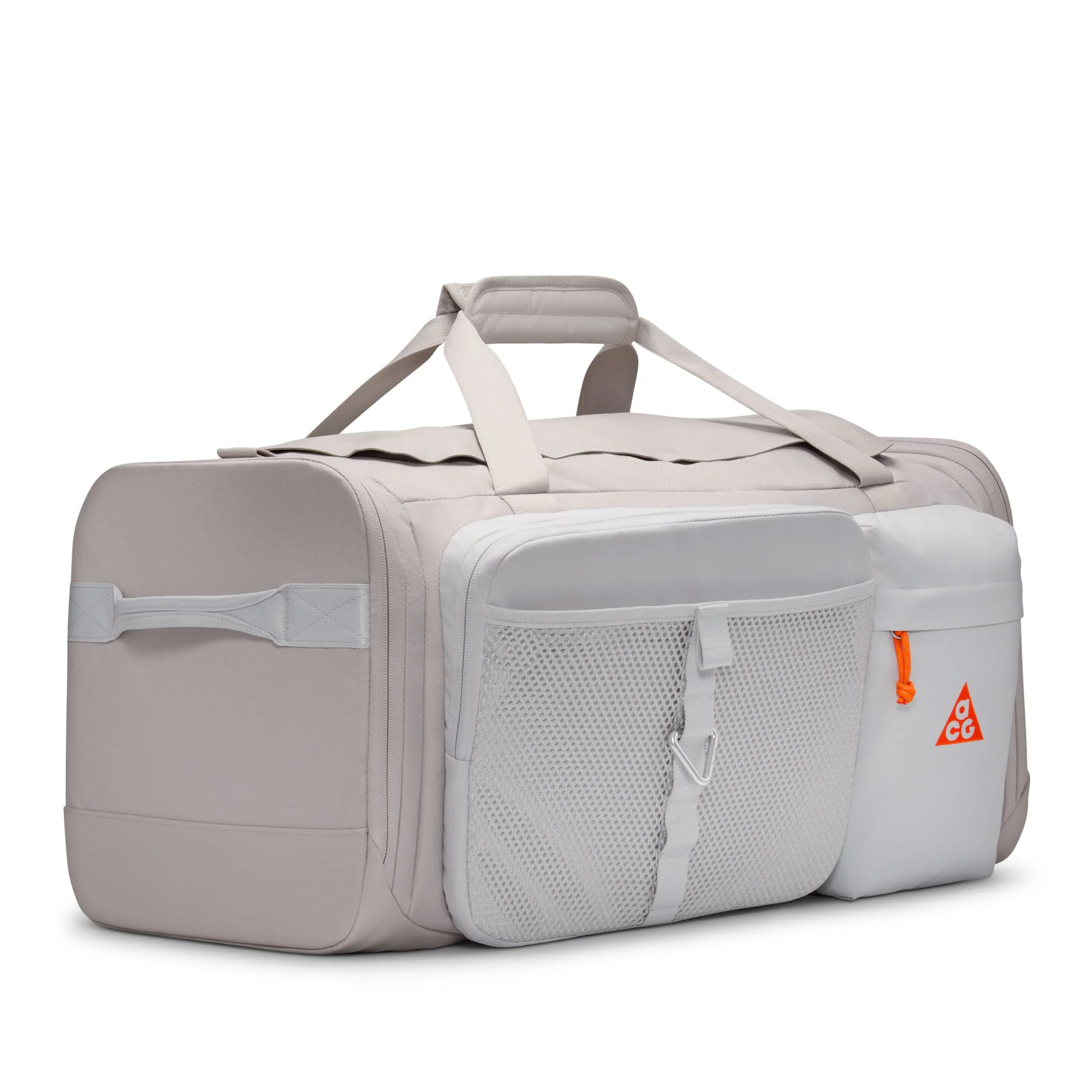 Nike ACG "DAYMAX" Duffel Bag (60L) (009 - College Grey/College Grey/Safety Orange) - Image 3