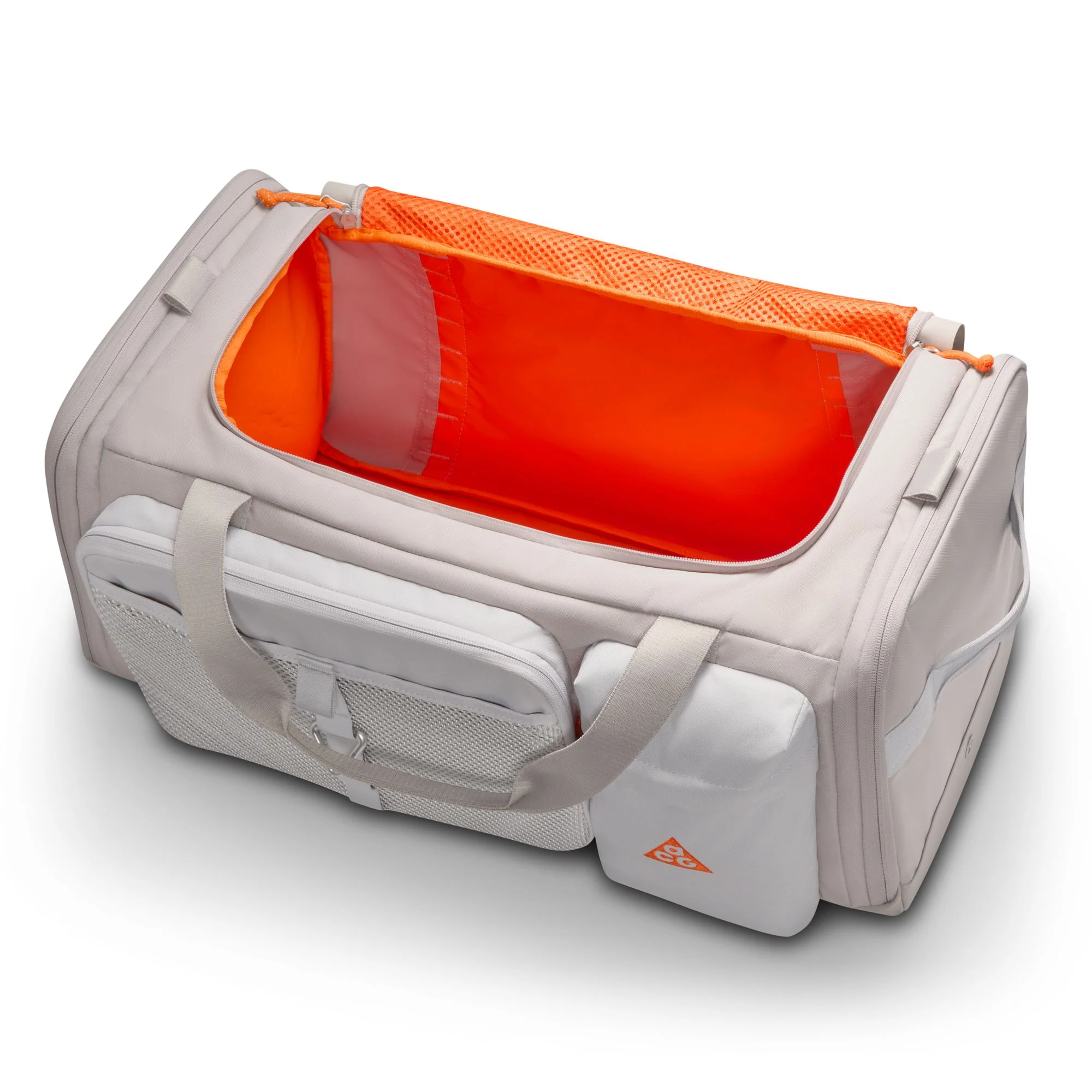 Nike ACG "DAYMAX" Duffel Bag (60L) (009 - College Grey/College Grey/Safety Orange) - Image 4