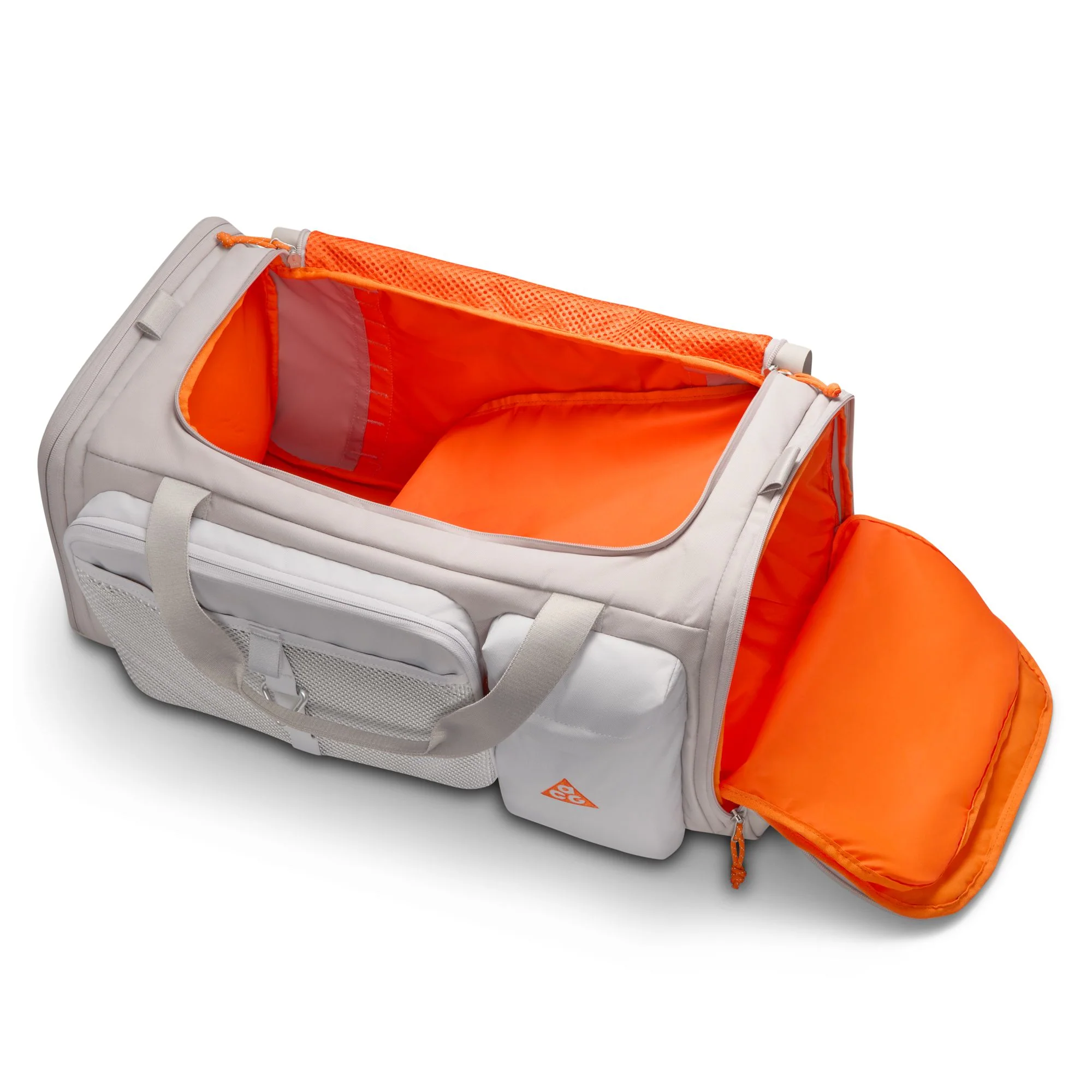 Nike ACG "DAYMAX" Duffel Bag (60L) (009 - College Grey/College Grey/Safety Orange) - Image 5