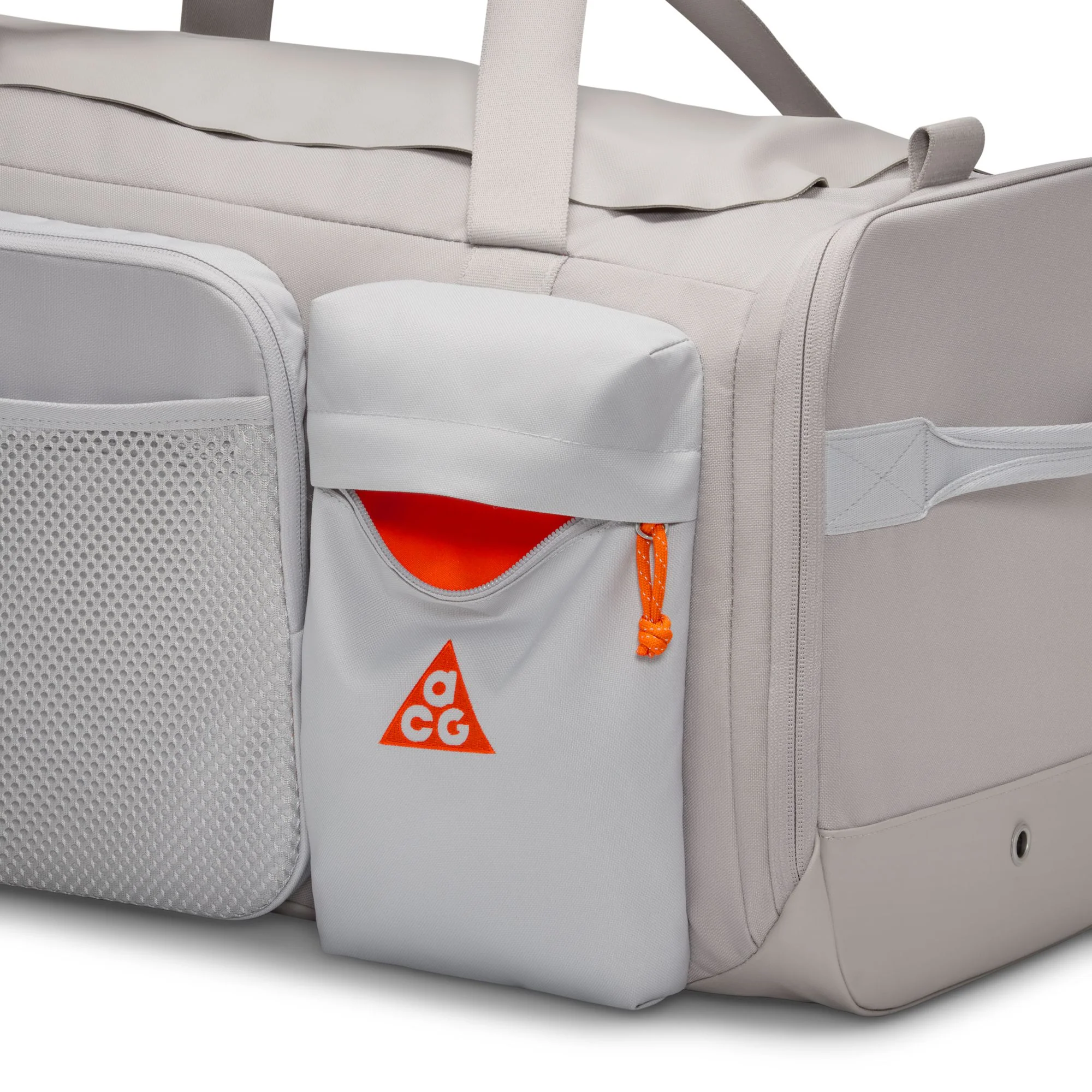Nike ACG "DAYMAX" Duffel Bag (60L) (009 - College Grey/College Grey/Safety Orange) - Image 8