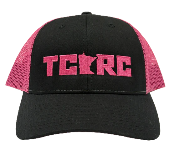 TCRC x Richardson Low Pro Trucker Cap (Black/Neon Pink)