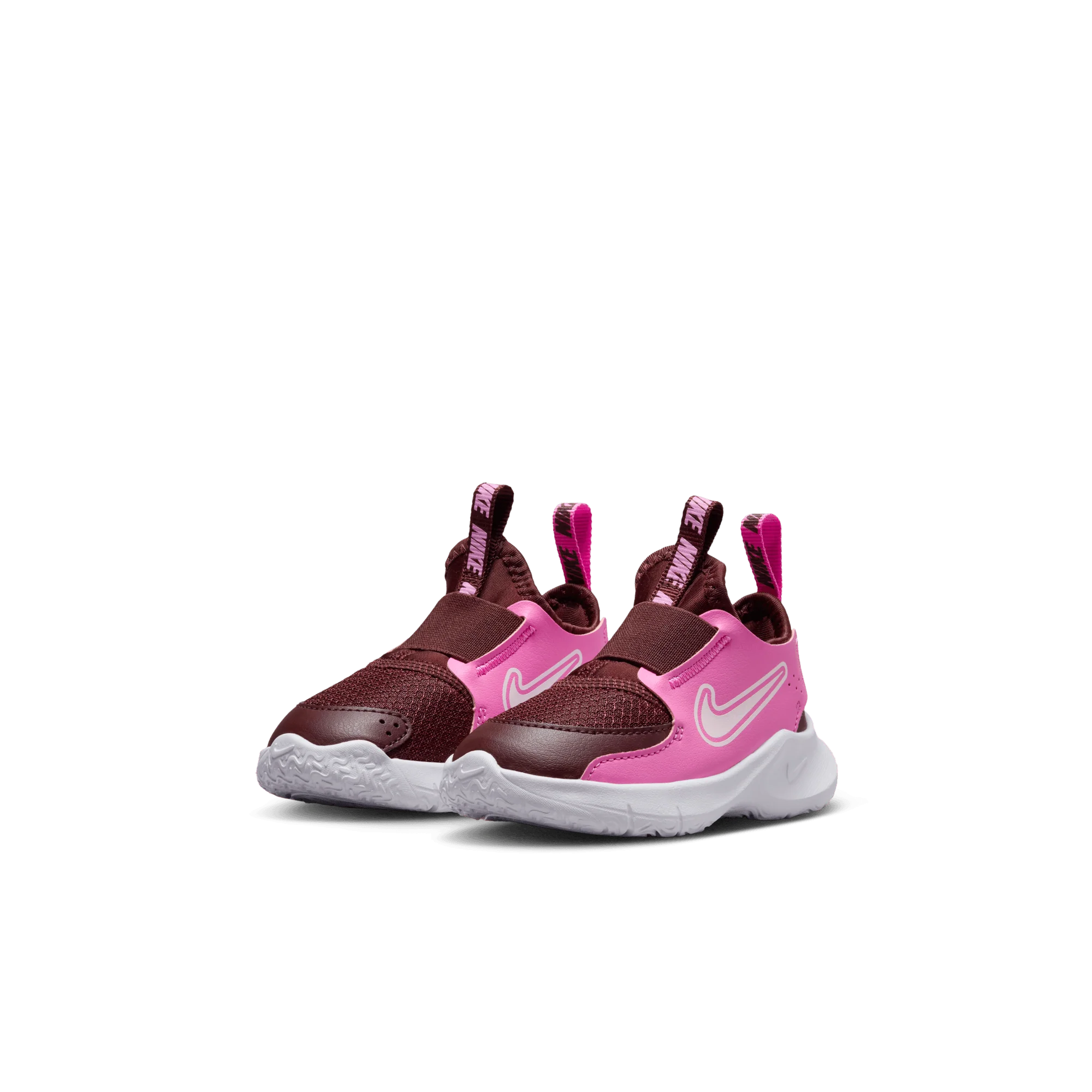 Toddler's Nike Flex Runner 3 Shoes (603 - Burgundy Crush/White-Playful Pink) - Image 3