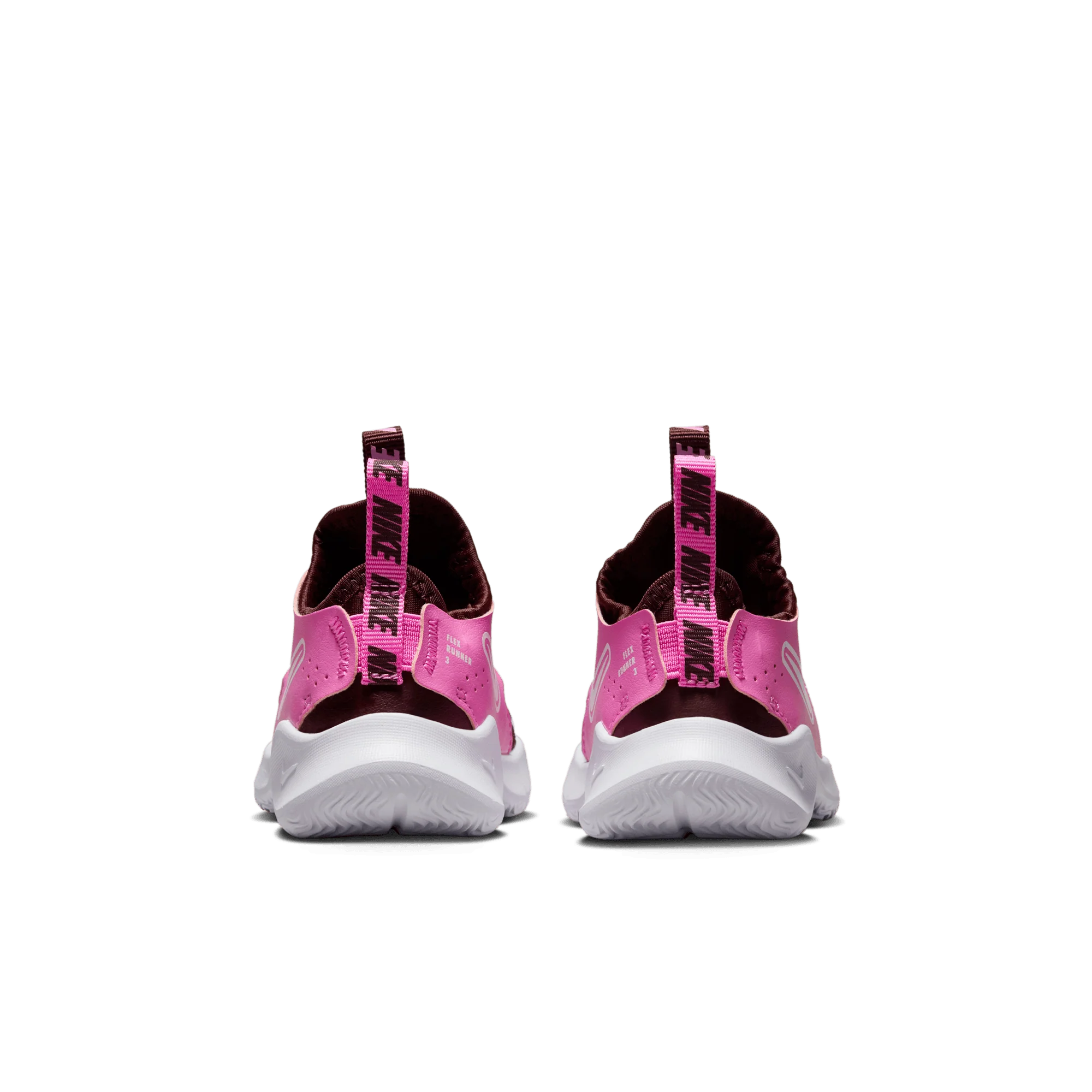 Toddler's Nike Flex Runner 3 Shoes (603 - Burgundy Crush/White-Playful Pink) - Image 5