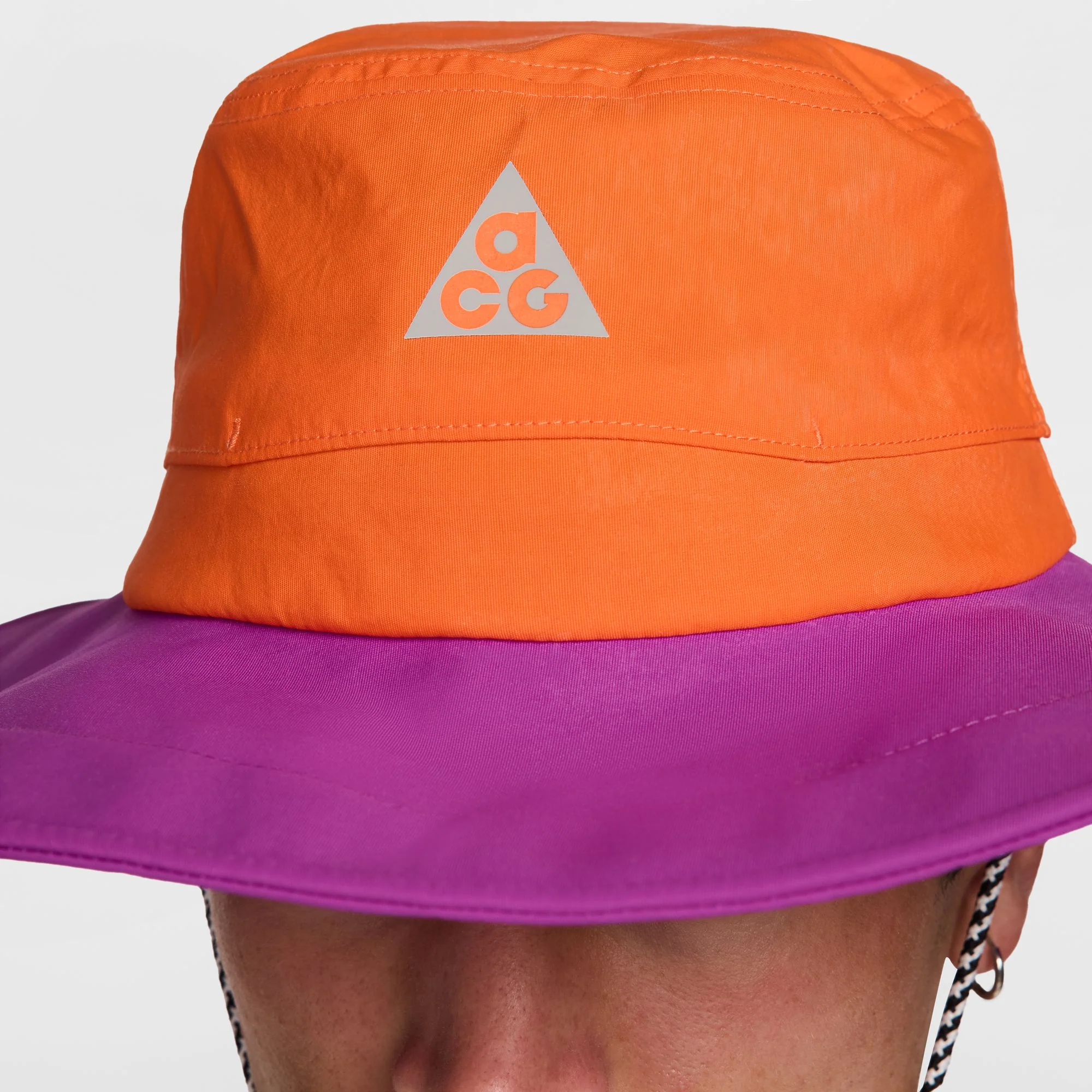 Unisex ACG Apex Bucket Hat (819 - Saftey Orange/Vivid Purple/Black) - Image 2
