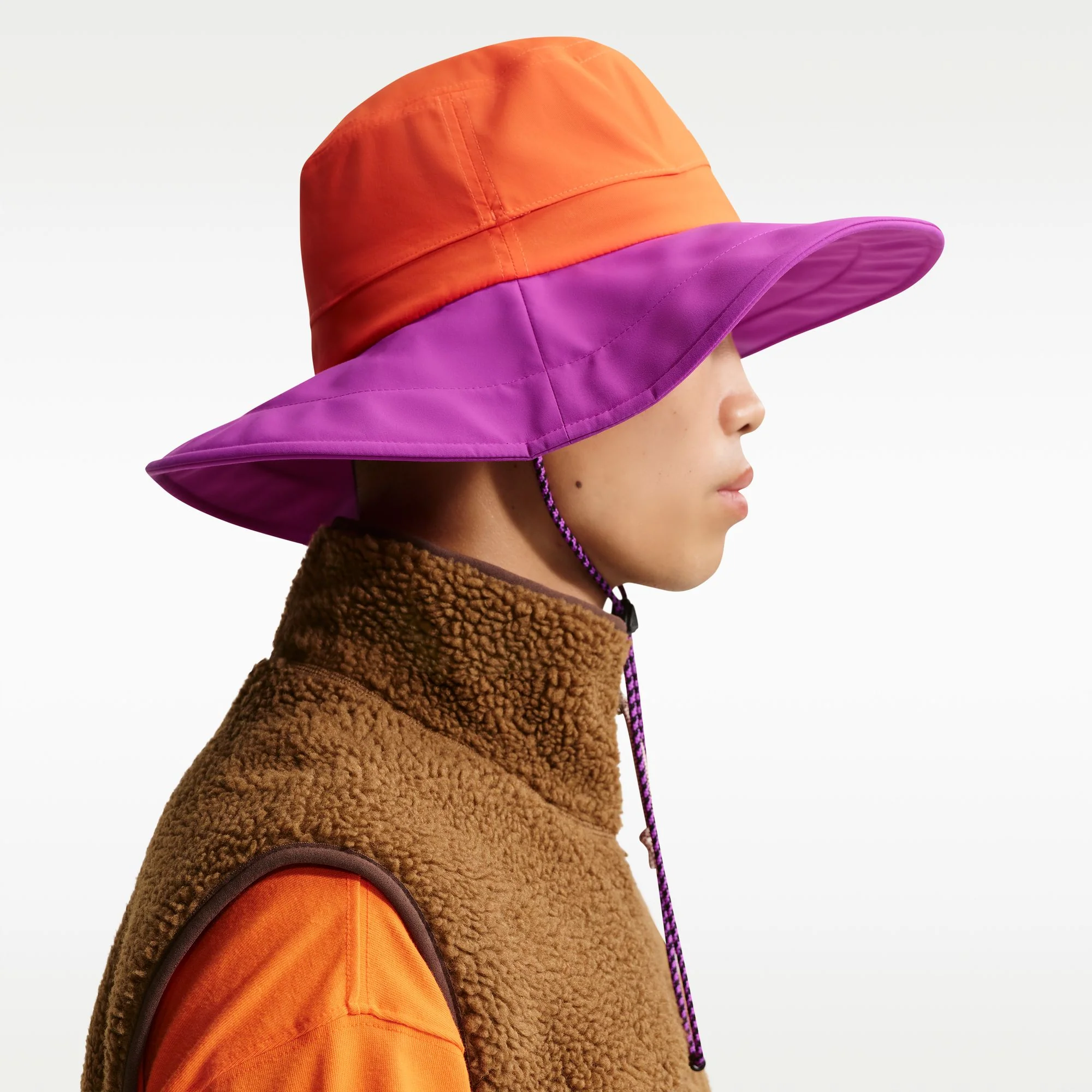 Unisex ACG Apex Bucket Hat (819 - Saftey Orange/Vivid Purple/Black) - Image 3