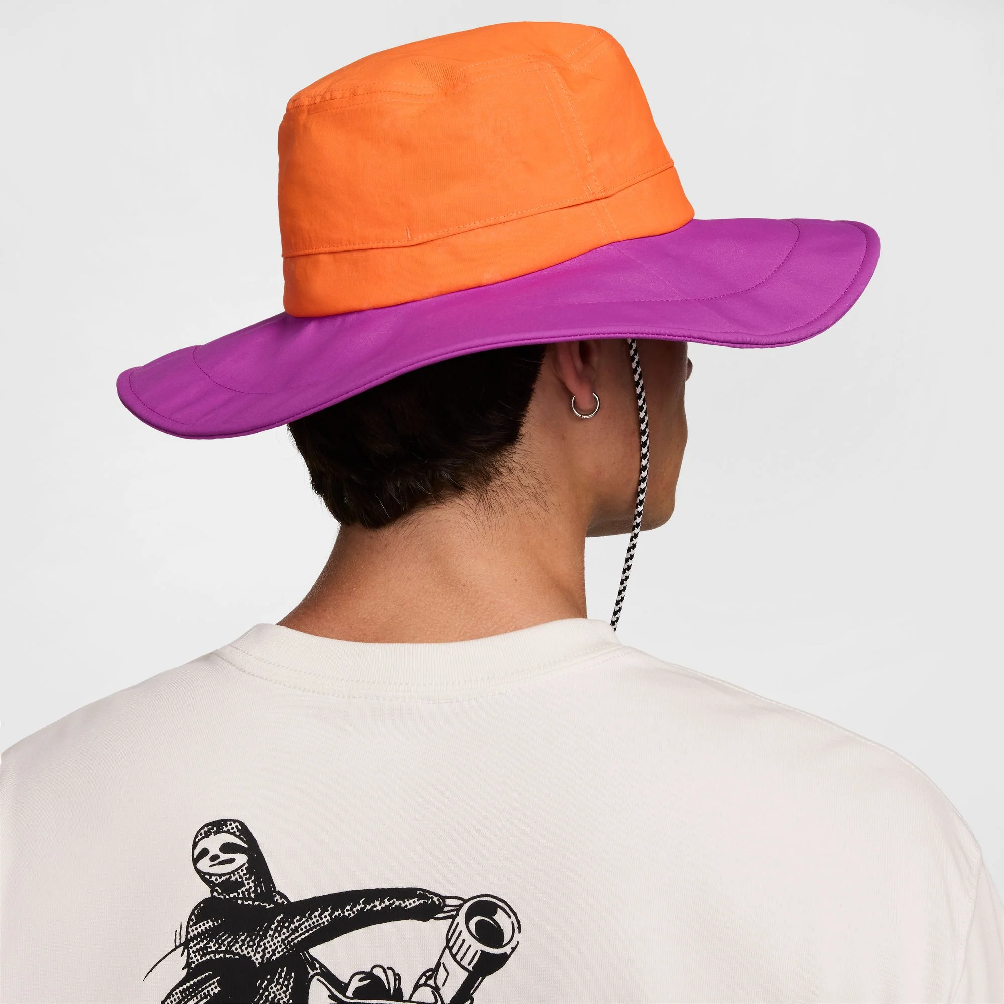 Unisex ACG Apex Bucket Hat (819 - Saftey Orange/Vivid Purple/Black) - Image 4