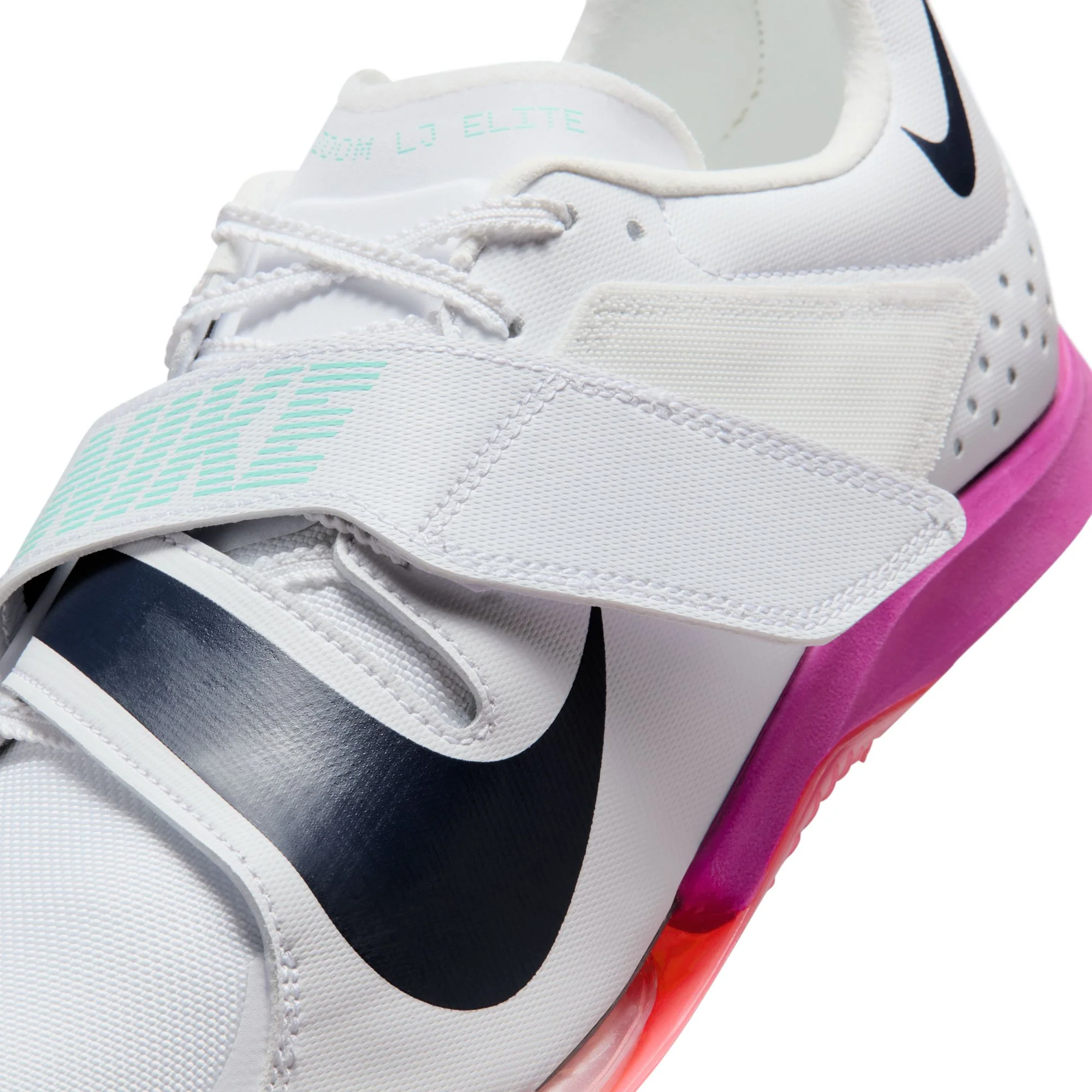 Unisex Air Zoom Long Jump Elite (101 - White/Obsidian-Bright Crimson) - Image 4