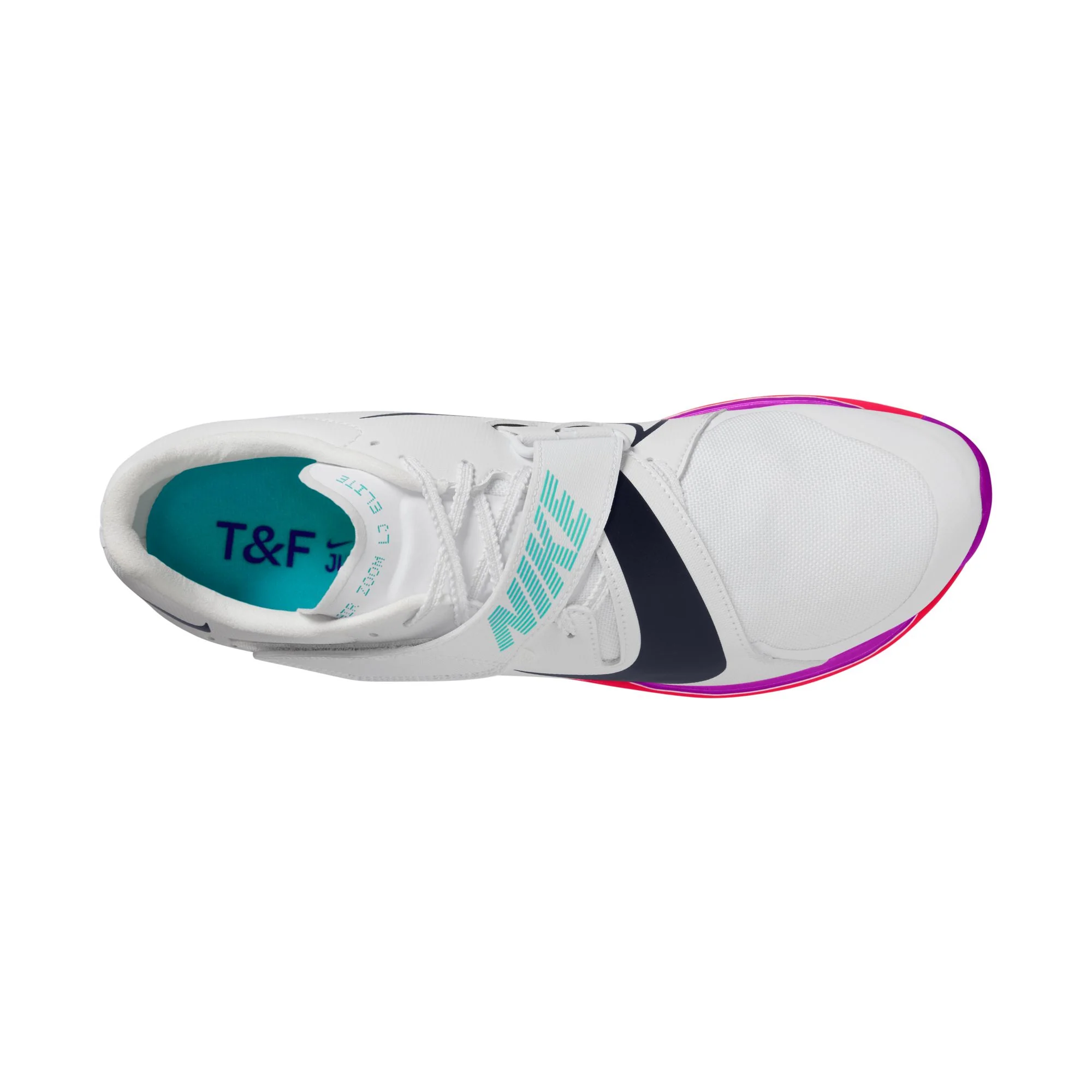 Unisex Air Zoom Long Jump Elite (101 - White/Obsidian-Bright Crimson) - Image 8