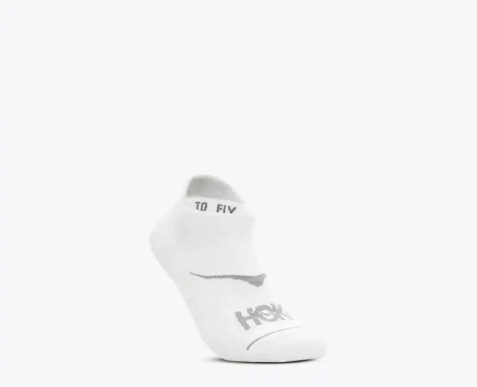Unisex No Show Run Sock (WHT - White) - Image 2