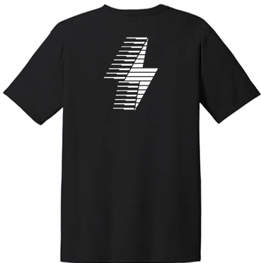 Unisex TC Running Cutout Tee (Black) - Image 2