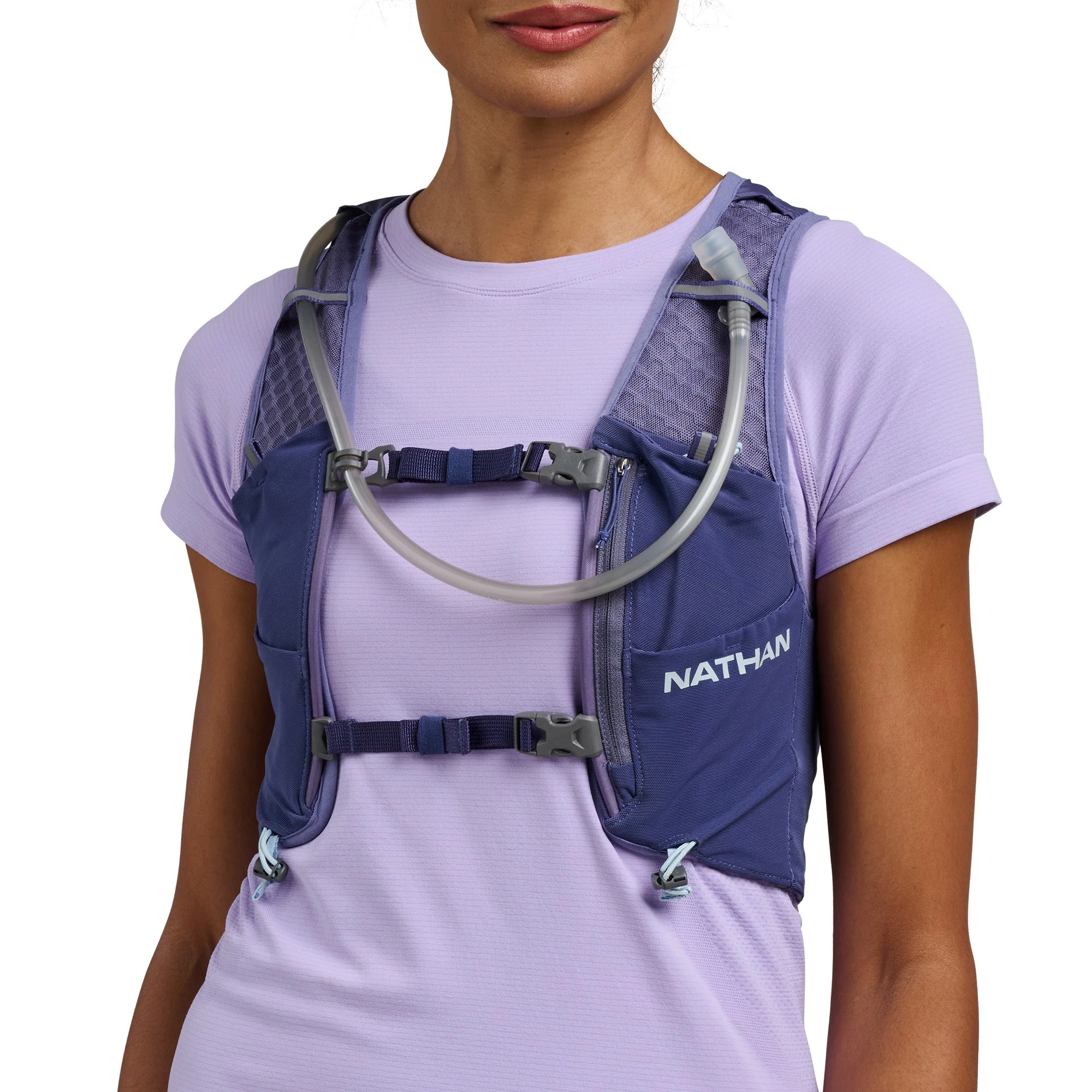 VaporAiress 4 8L Women's Hydration Vest (Indigo/Light Blue) - Image 4