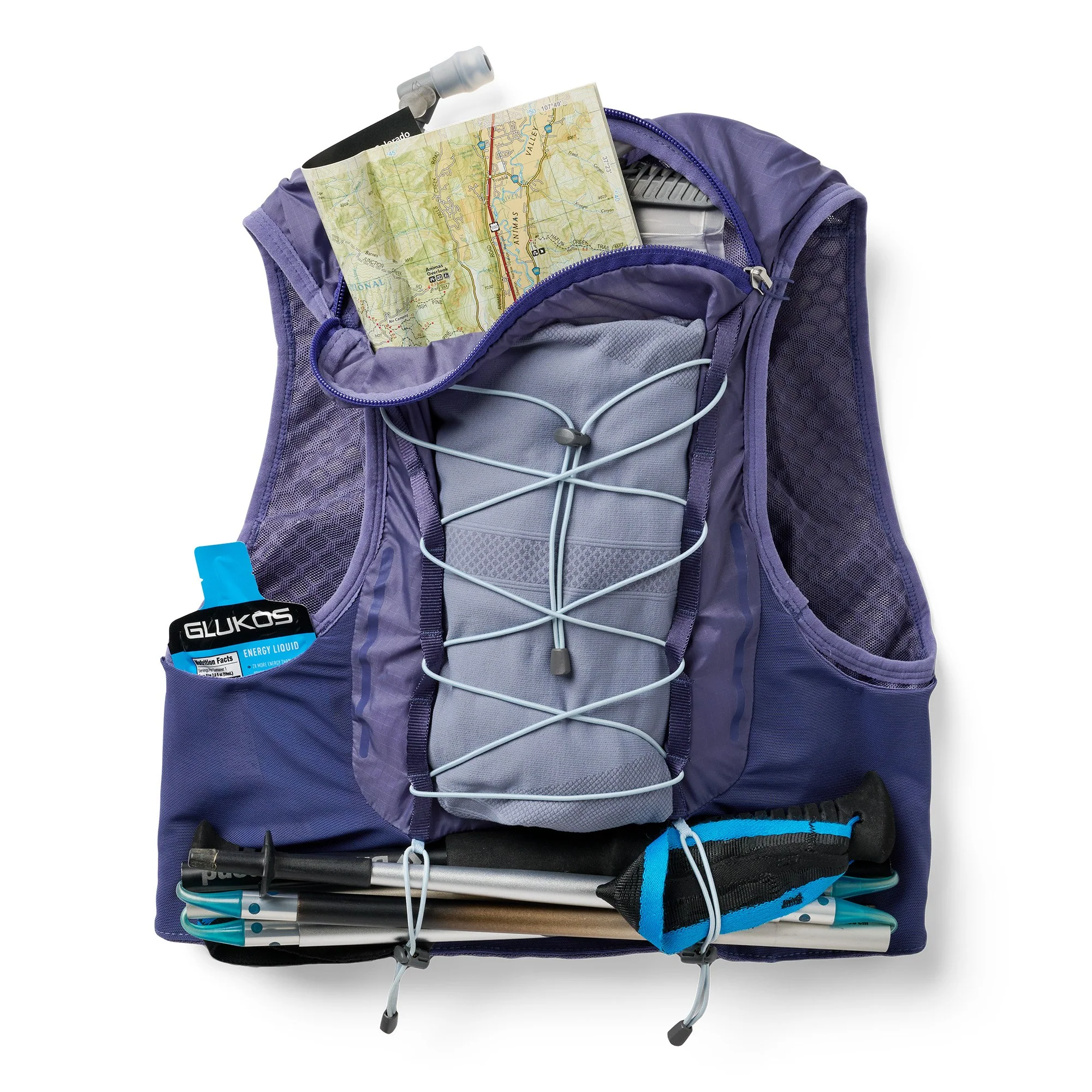 VaporAiress 4 8L Women's Hydration Vest (Indigo/Light Blue) - Image 6