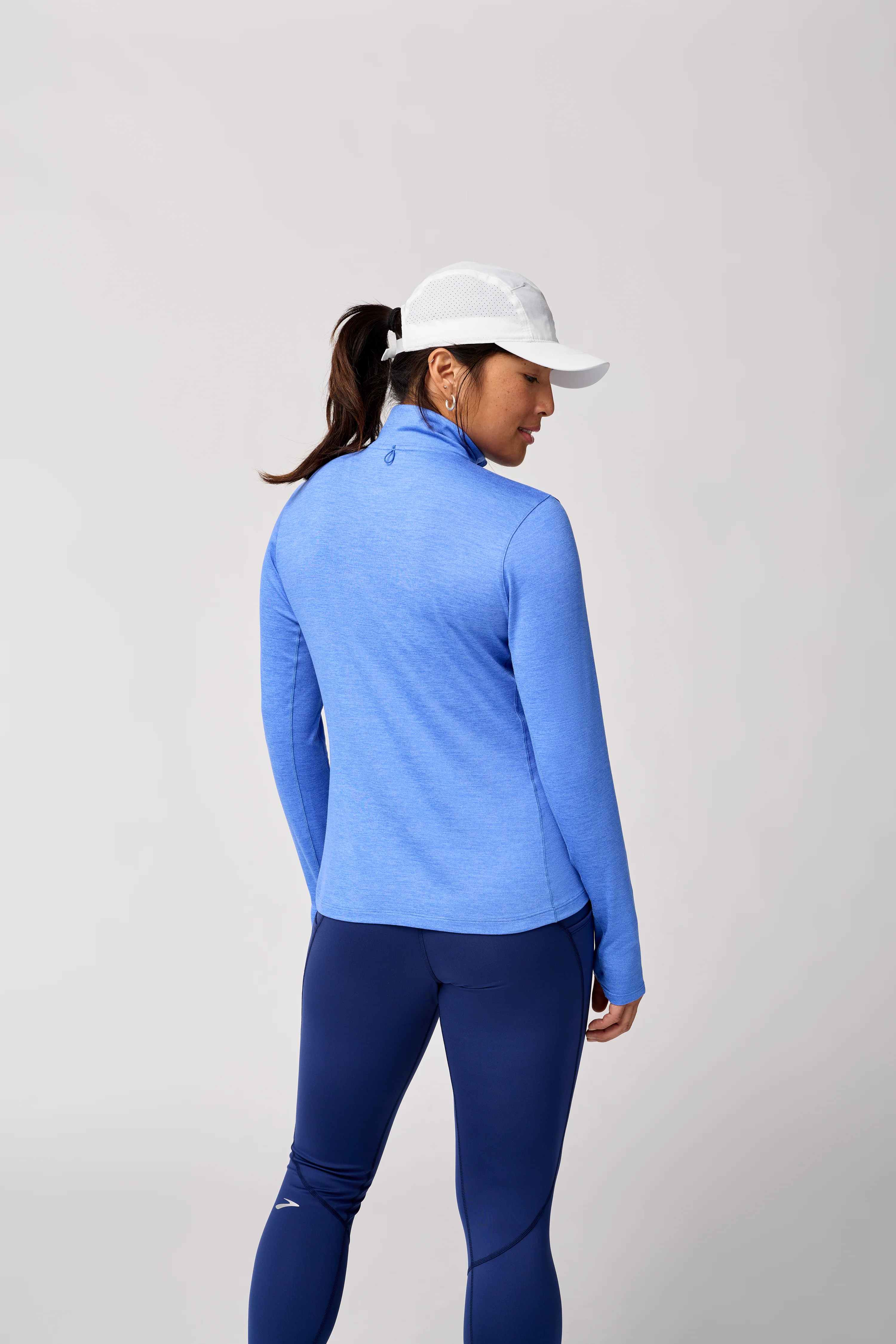 Women’s Dash 1/2 Zip (483 - Htr Bluebell) - Image 3