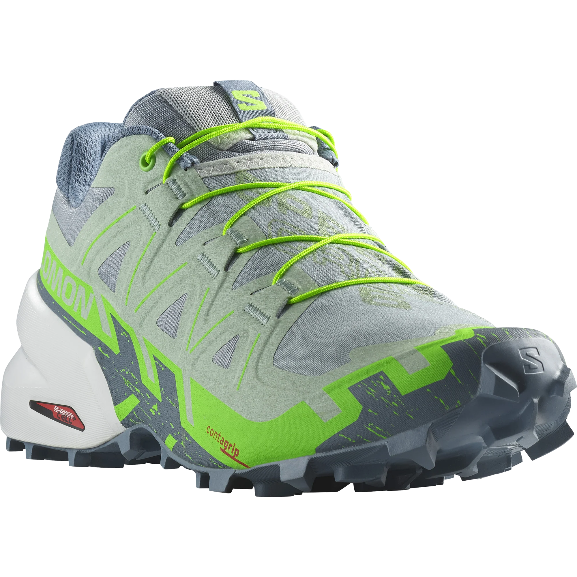 Women’s Speedcross 6 (Quarry/Green Gecko/Flint Stone) - Image 3