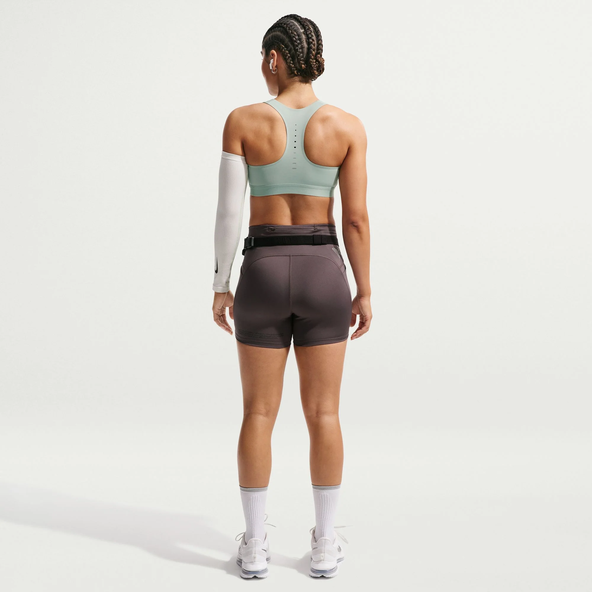 Women’s Swift High-Support Lightly Lined Sports Bra (006 - Steam/Reflective Silver) - Image 4
