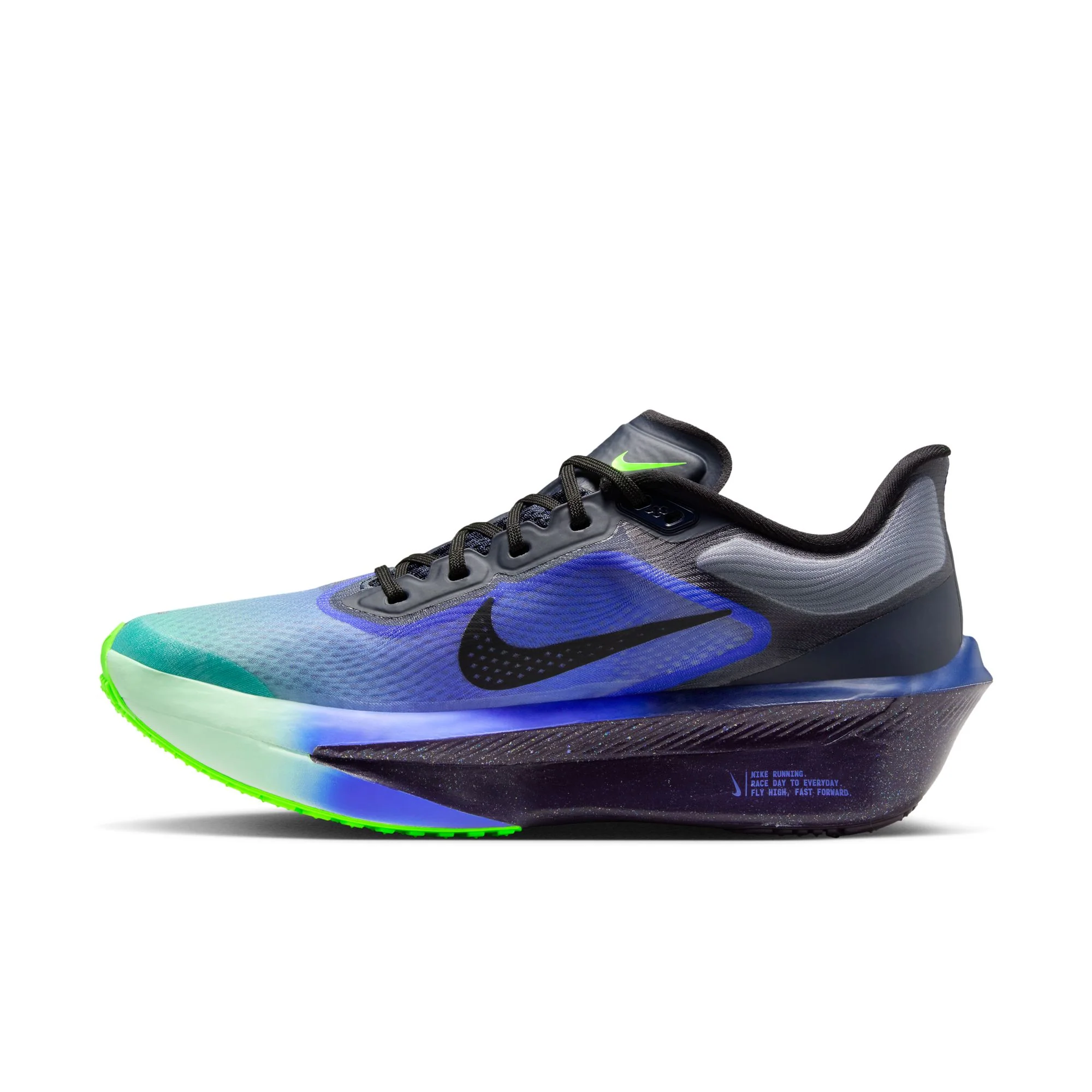 Women’s Zoom Fly 6 Glam (Dark Obsidian/Black-Racer Blue) - Image 2