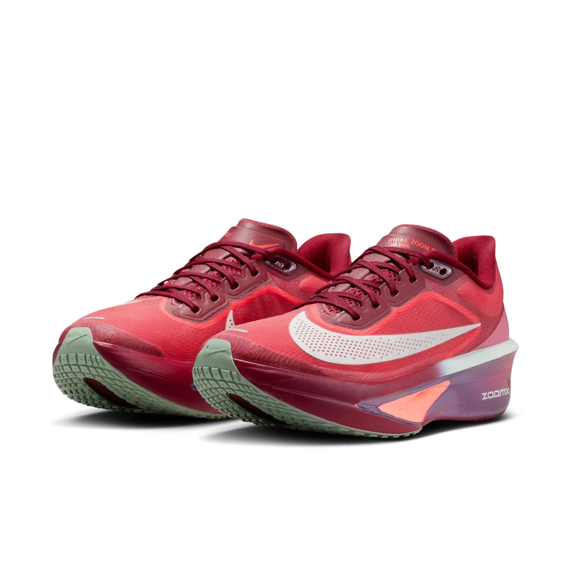 Women’s Zoom Fly 6 SE (600 - Team Red/Barely Green-Bright Crimson) - Image 3