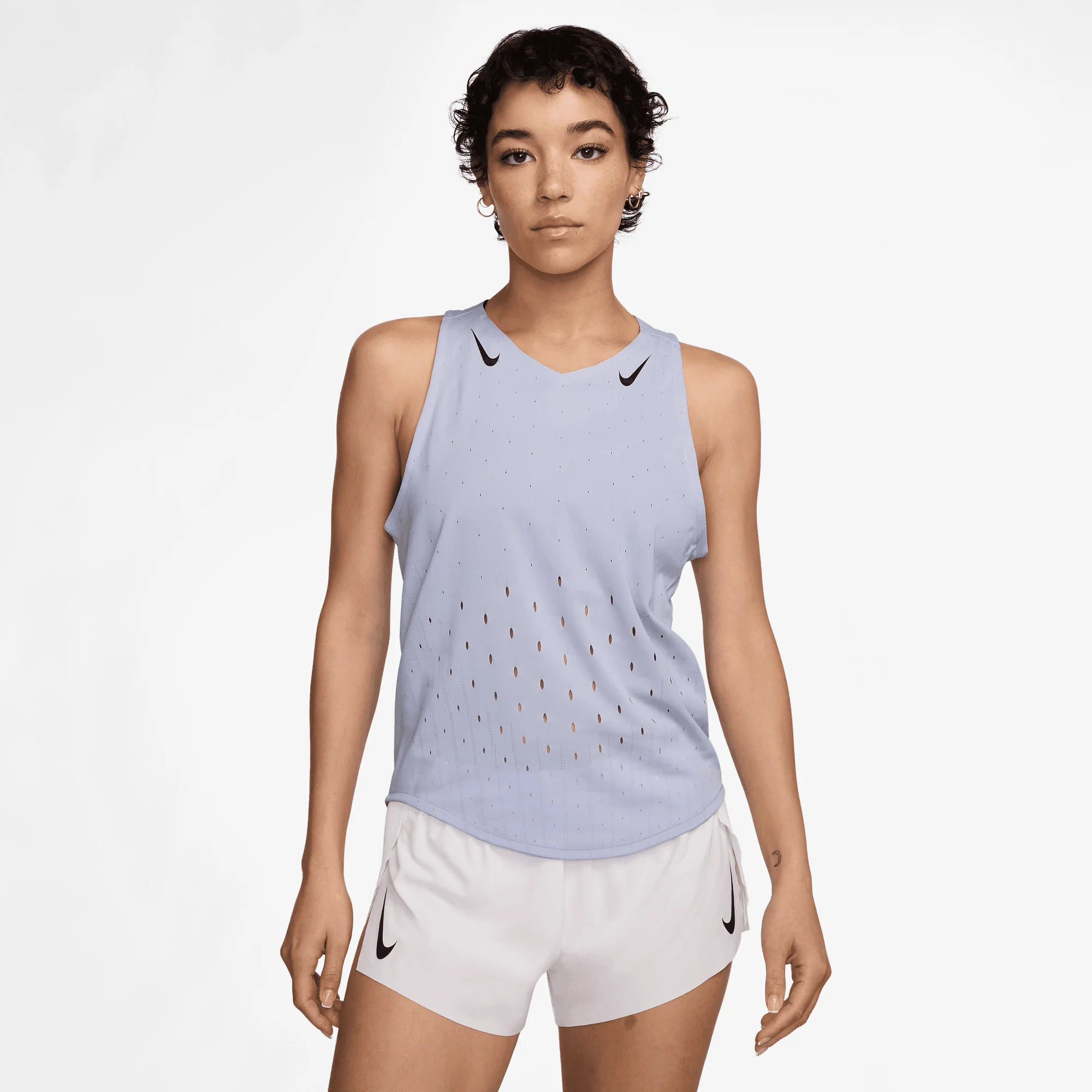 Women's AeroSwift DRI-FIT ADV Running Singlet (057 - Ghost/Blue Void)