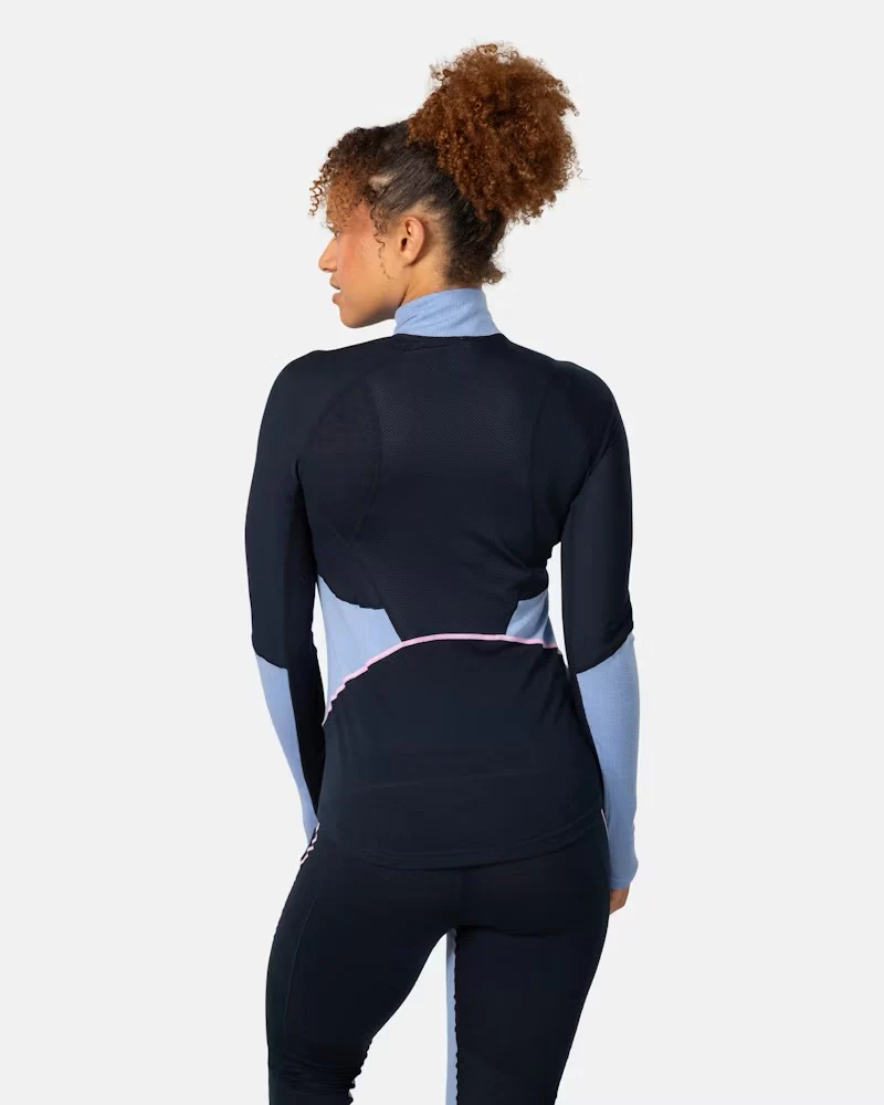 Women's Alma Half Zip (Dark Navy Blue) - Image 4