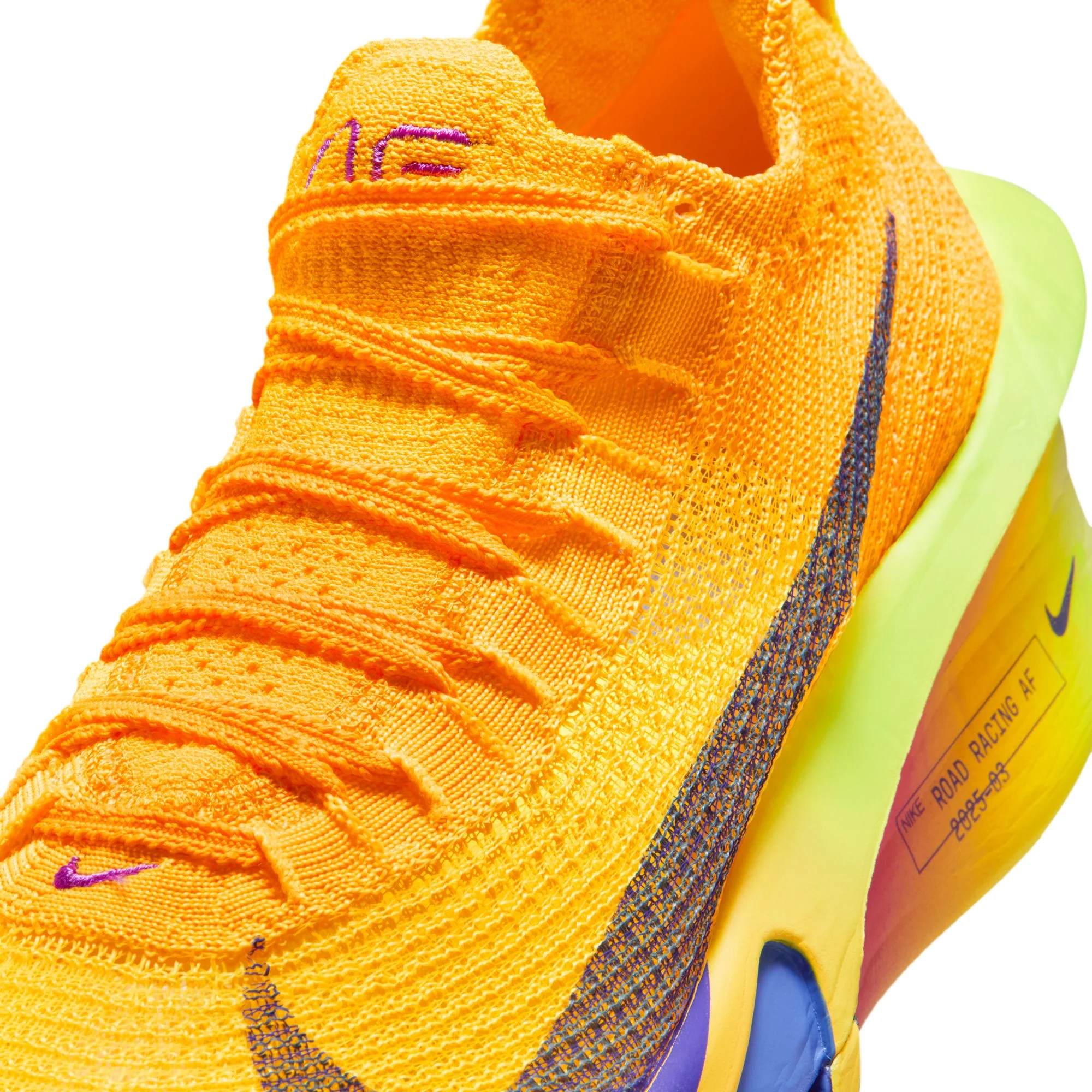 Women's Alphafly 3 (800 - Laser Orange/Indigo Burst-Citron Pulse) - Image 4