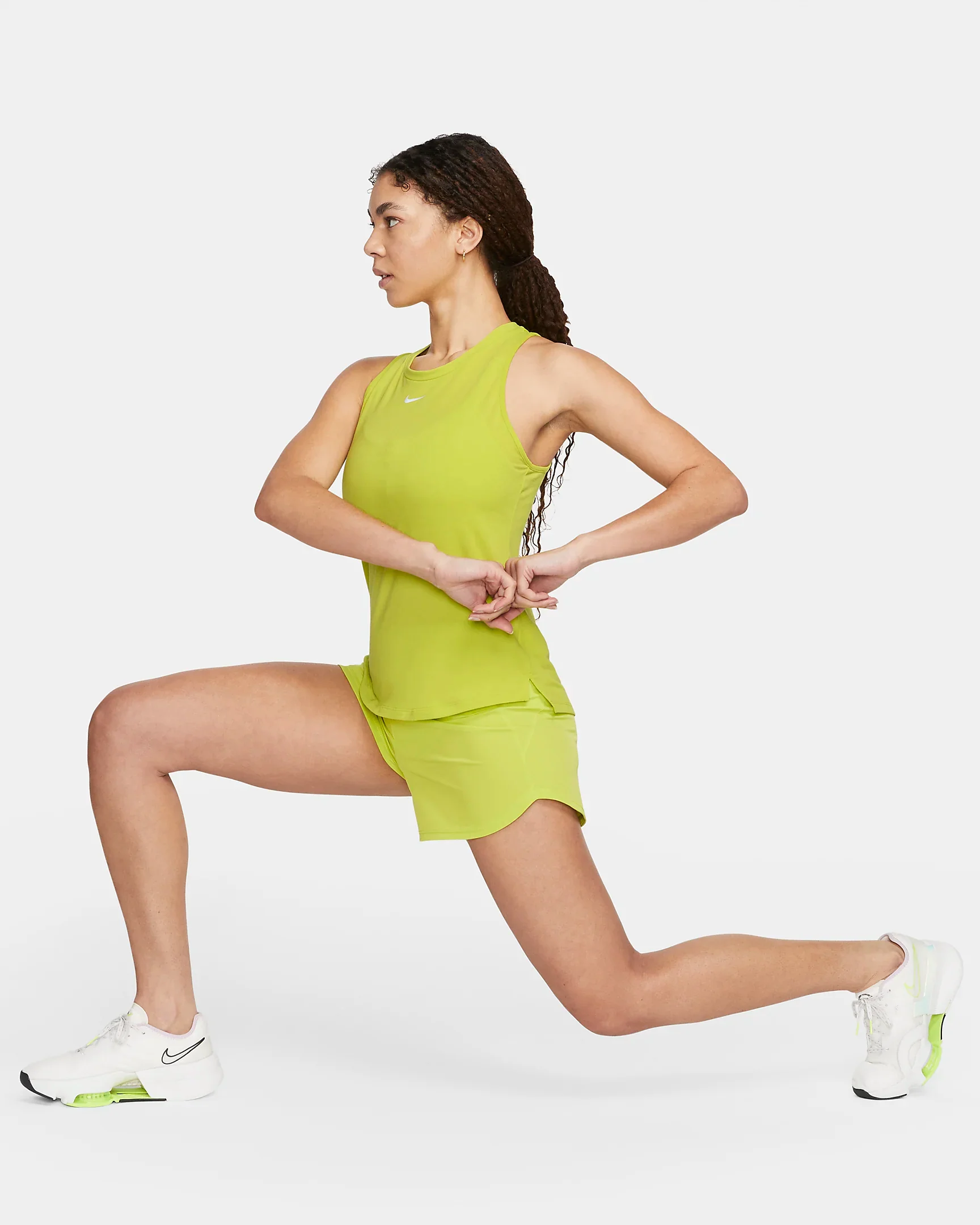 Women's DRI-FIT One Luxe Tank (308 - Bright Cactus/Reflective Silver) - Image 3
