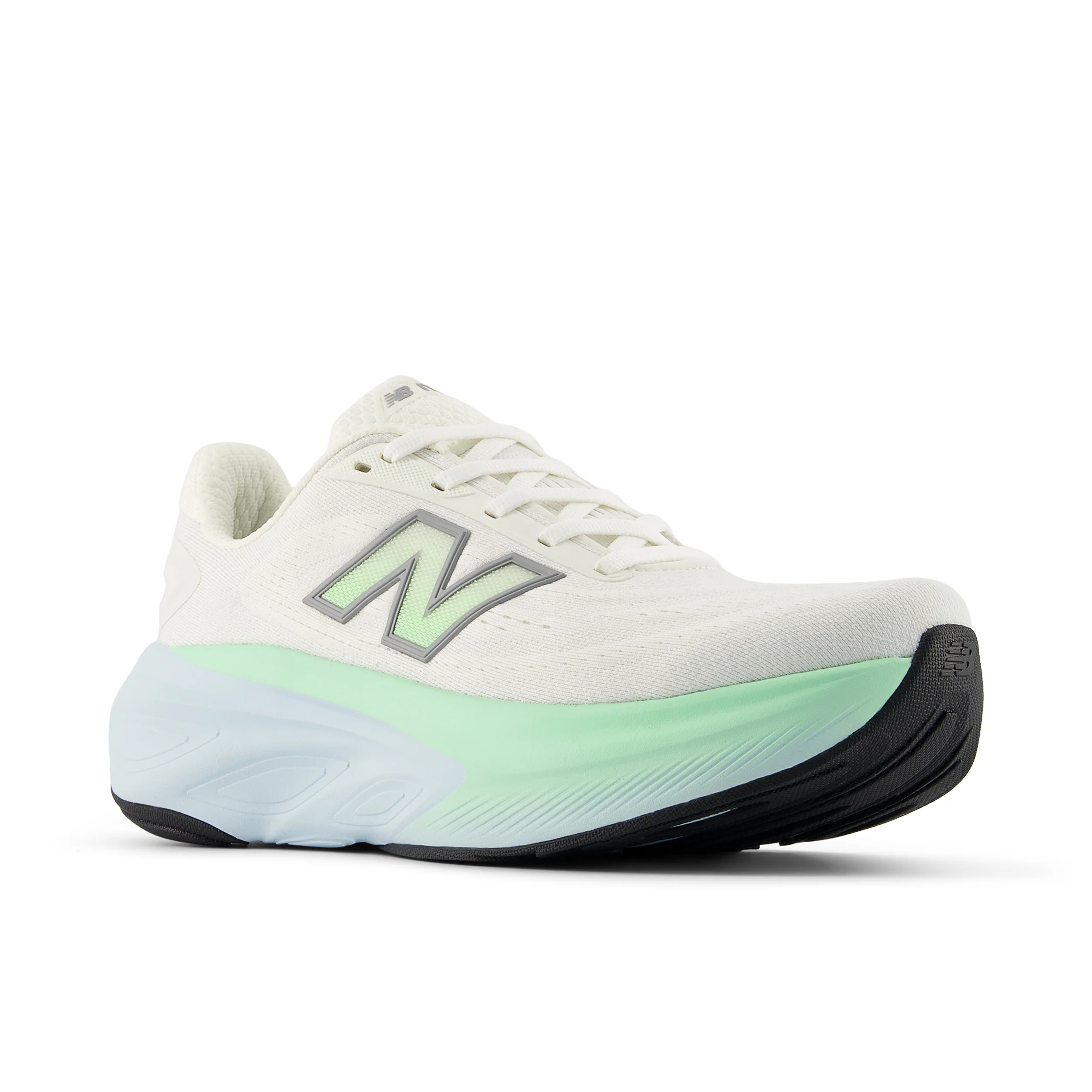 Women's Fresh Foam X More v6 (LD - Sea Salt/Lab Green/Frosted Glass) - Image 3