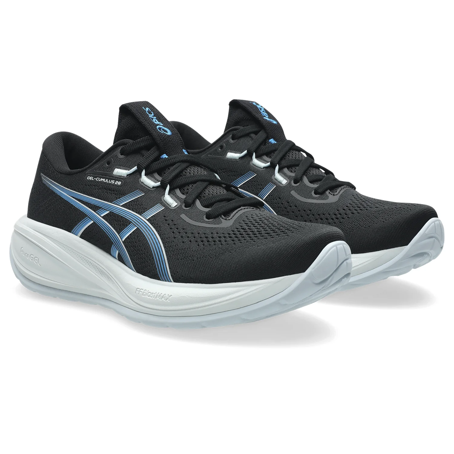 Women's Gel-Cumulus 28 (001 - Black/Aegean Blue) - Image 2