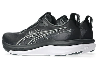 Women's Gel-Kayano 33 WIDE (002 - Black/White) - Image 3