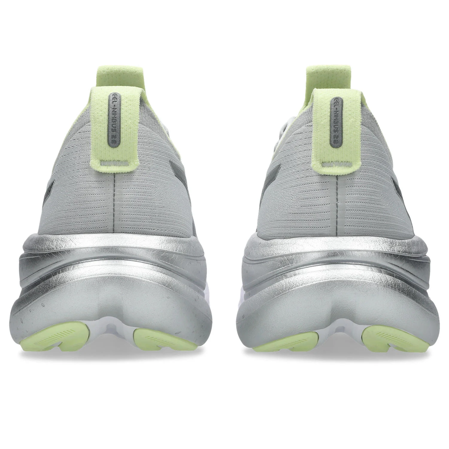 Women's Gel-Nimbus 28 Platinum (020 - Platinum/Glow Green) - Image 5