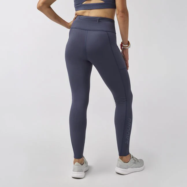 Women's Momentum Thermal Tight 2.0 (459 - Dark Nightshadow/Speed Logo) - Image 2