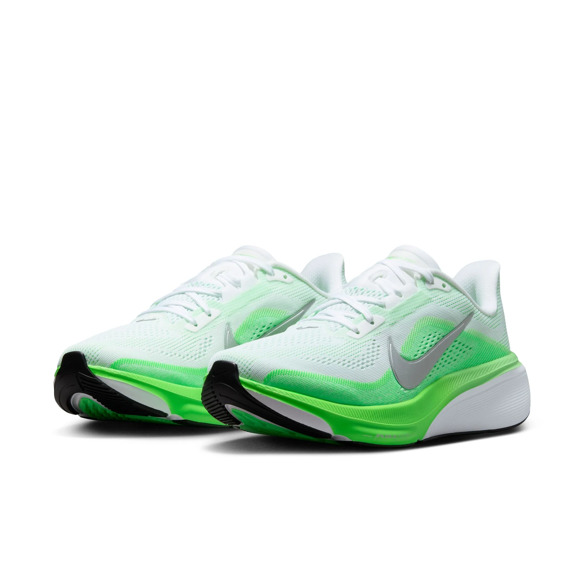 Women's Pegasus 42 (101 - White/Metallic Silver-Green Strike) - Image 3