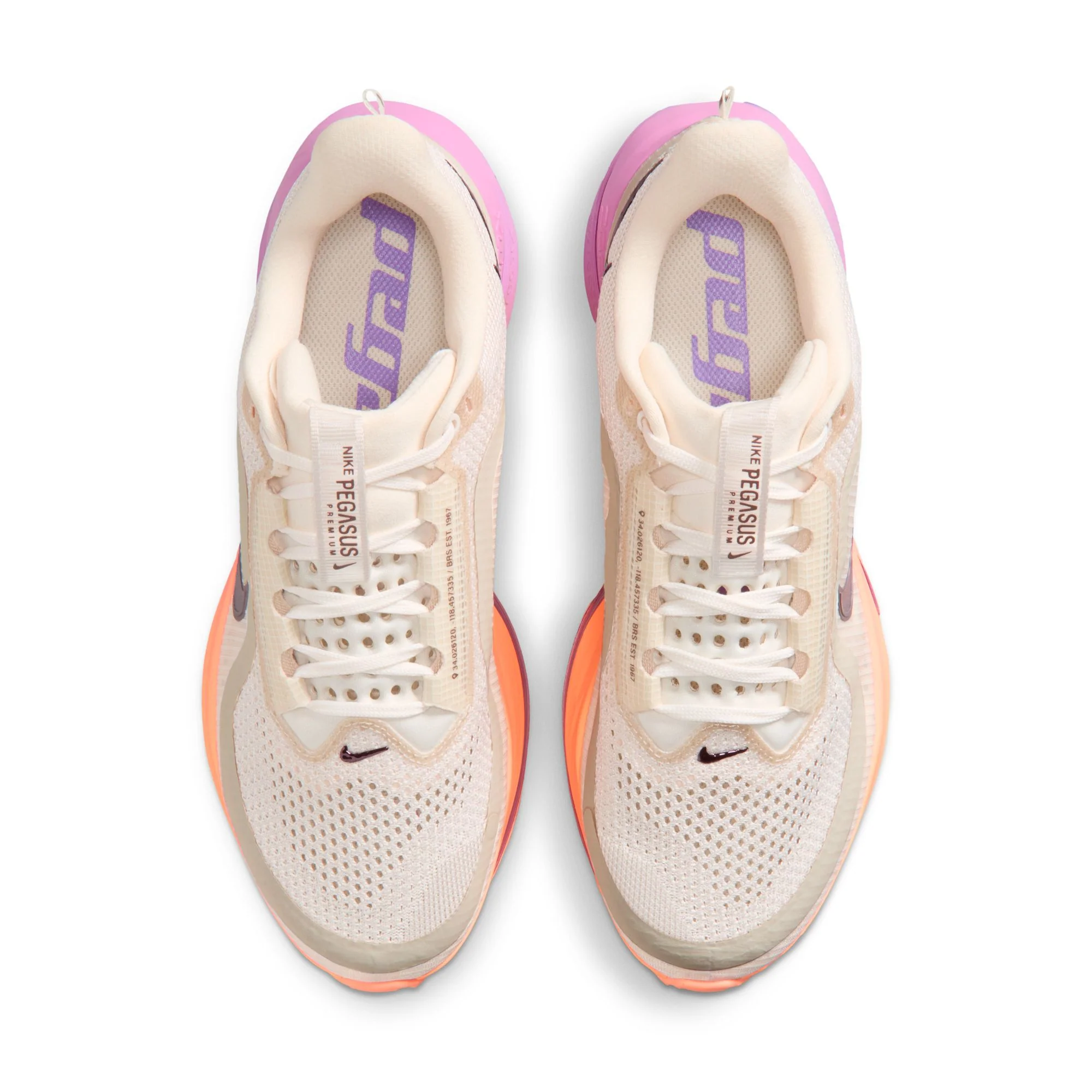 Women's Pegasus Premium (113 - Chalk/Tattoo-Orange Pulse-Lt Magenta) - Image 7
