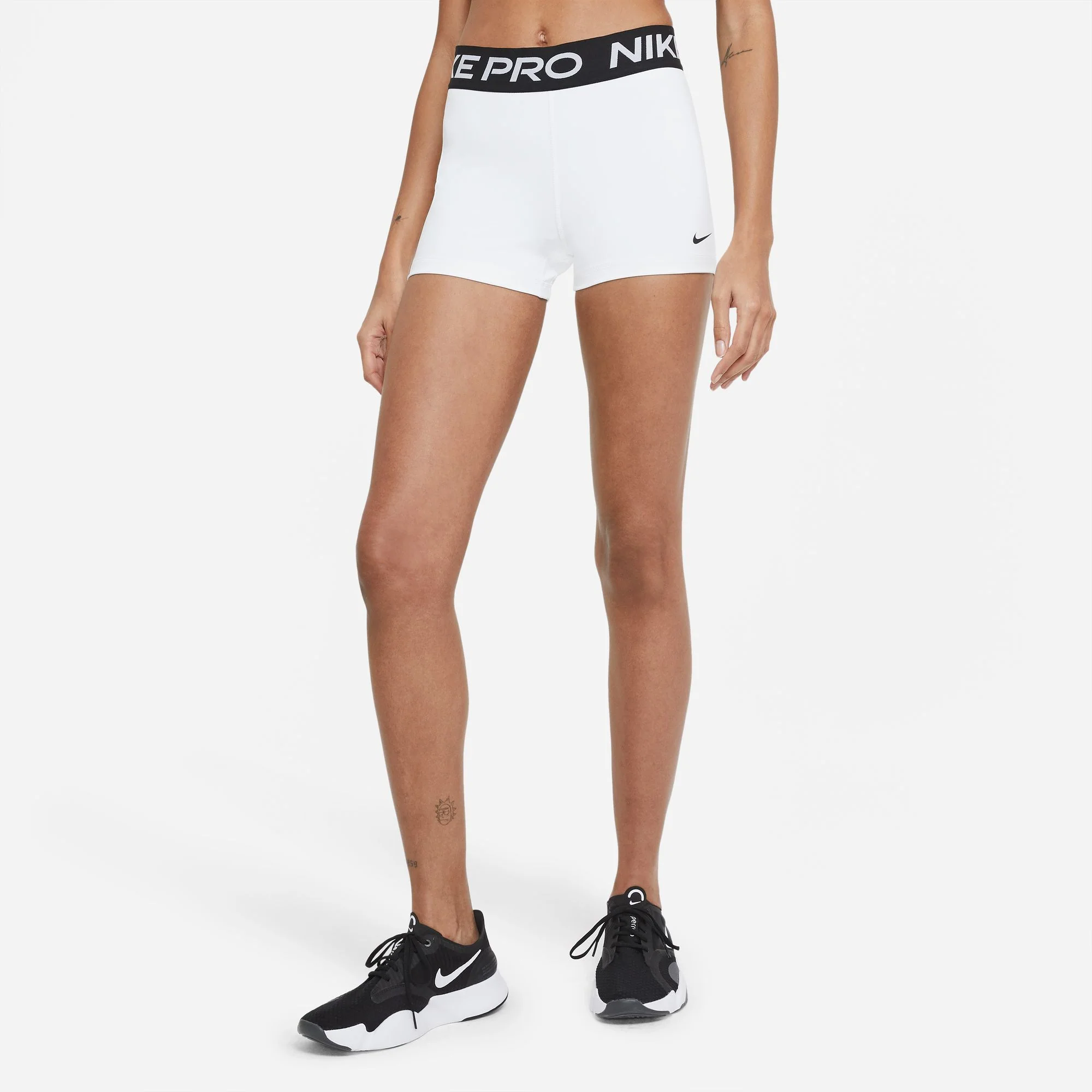Women's Pro 3" Shorts (100 - White/Black/Black) - Image 2