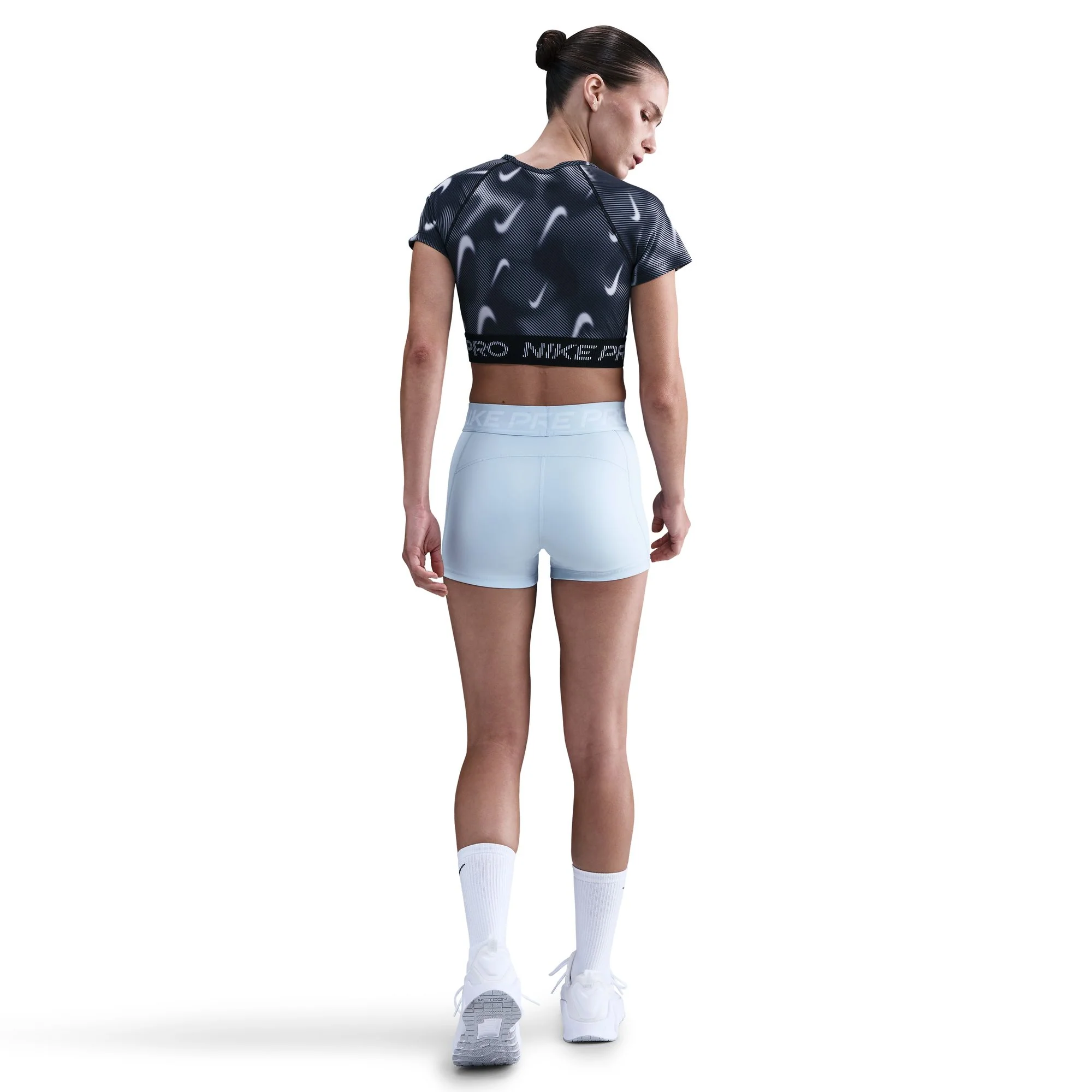 Women's Pro 3" Shorts (441 - Celestine Blue/White) - Image 3