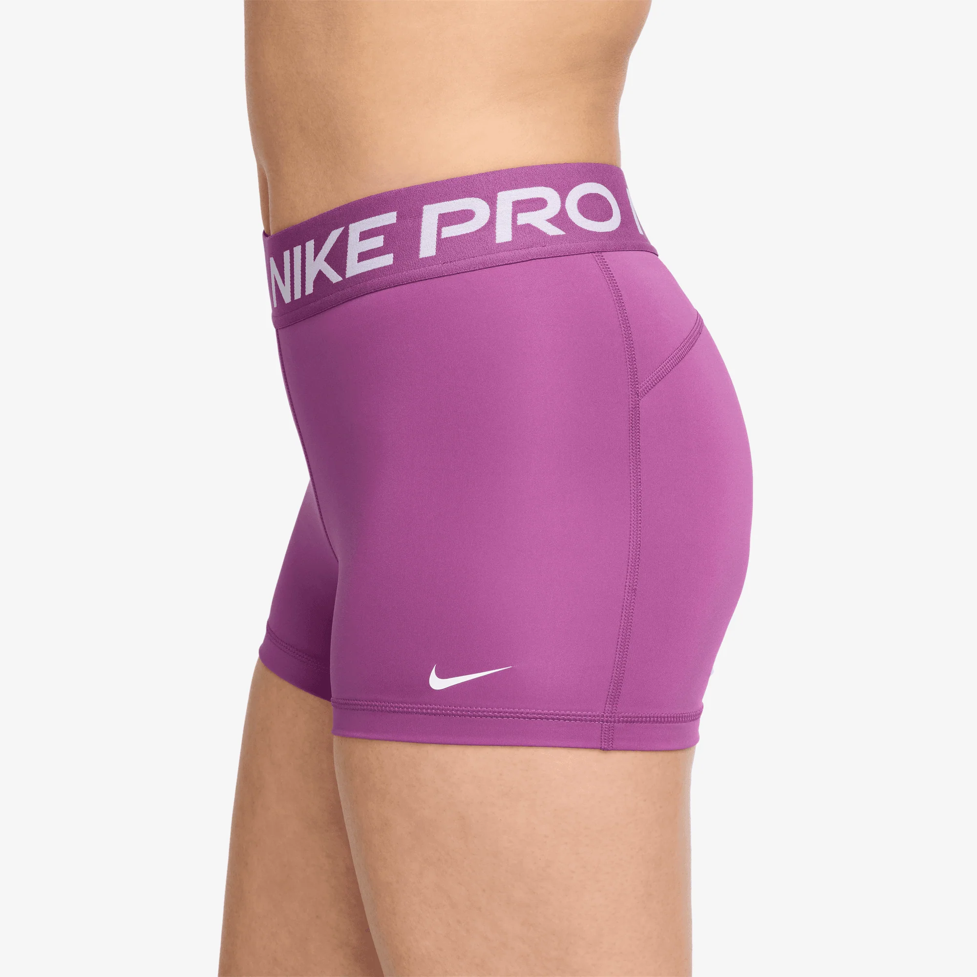 Women's Pro 3" Shorts (518 - Hot Fuchsia/White) - Image 3