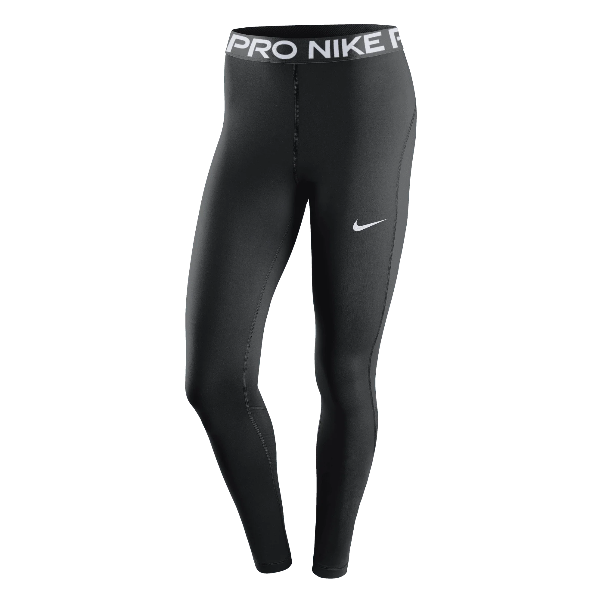 Women's Pro Mid-Rise Mesh-Paneled Leggings (010 - Black/White)
