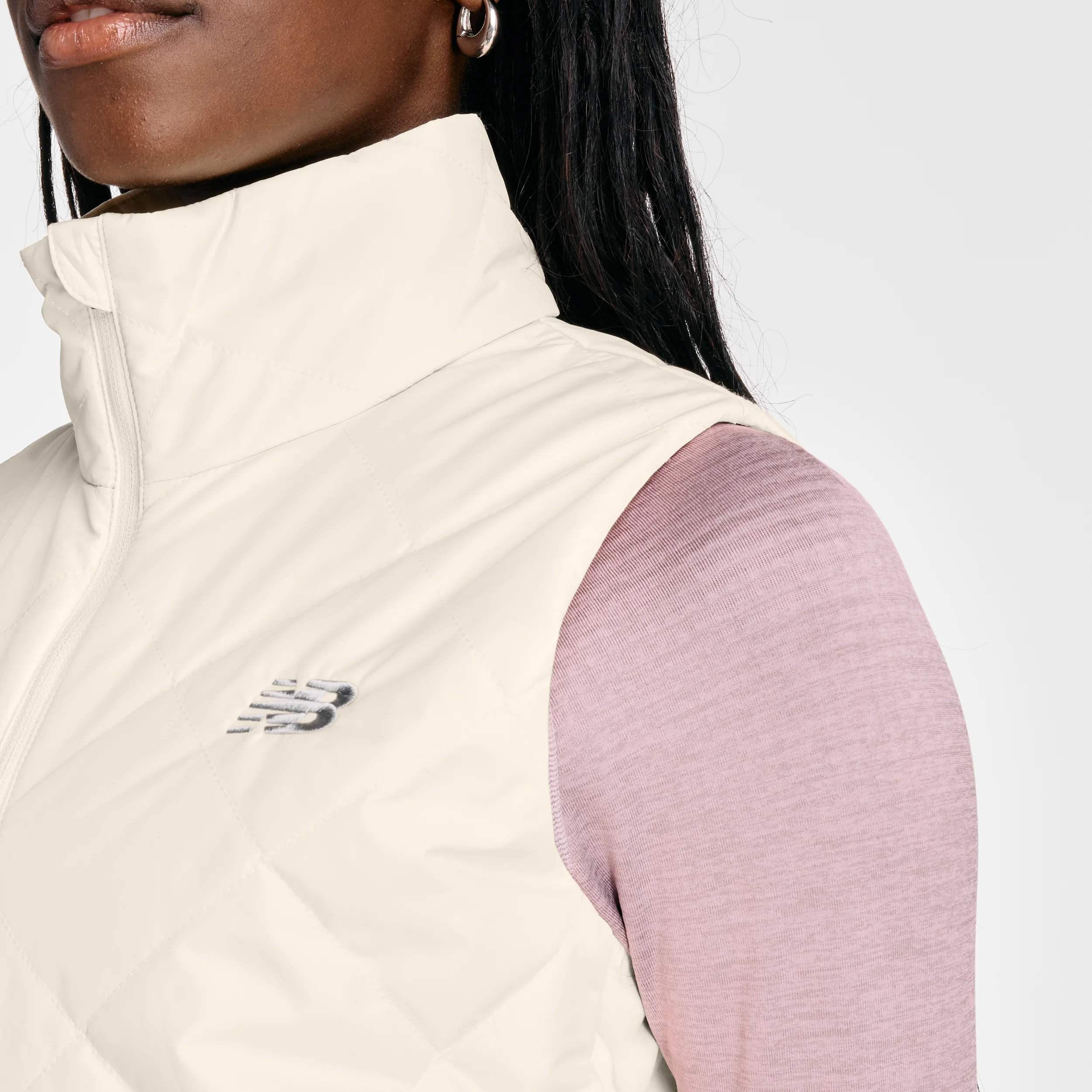 Women's Quilted Vest (LIN - Linen) - Image 4