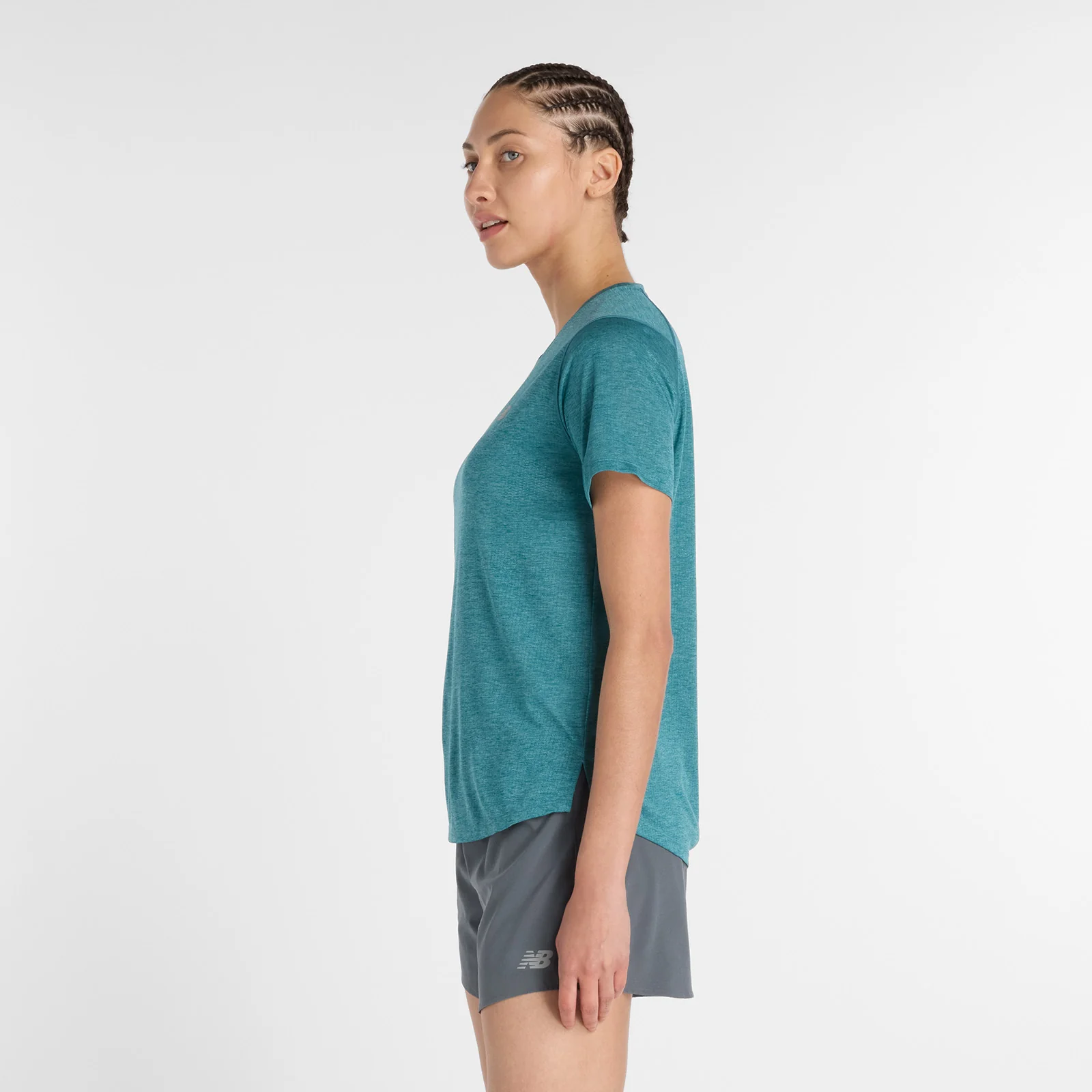 Women's RC Essential T-Shirt (AB6 - Big Teal Heather) - Image 3