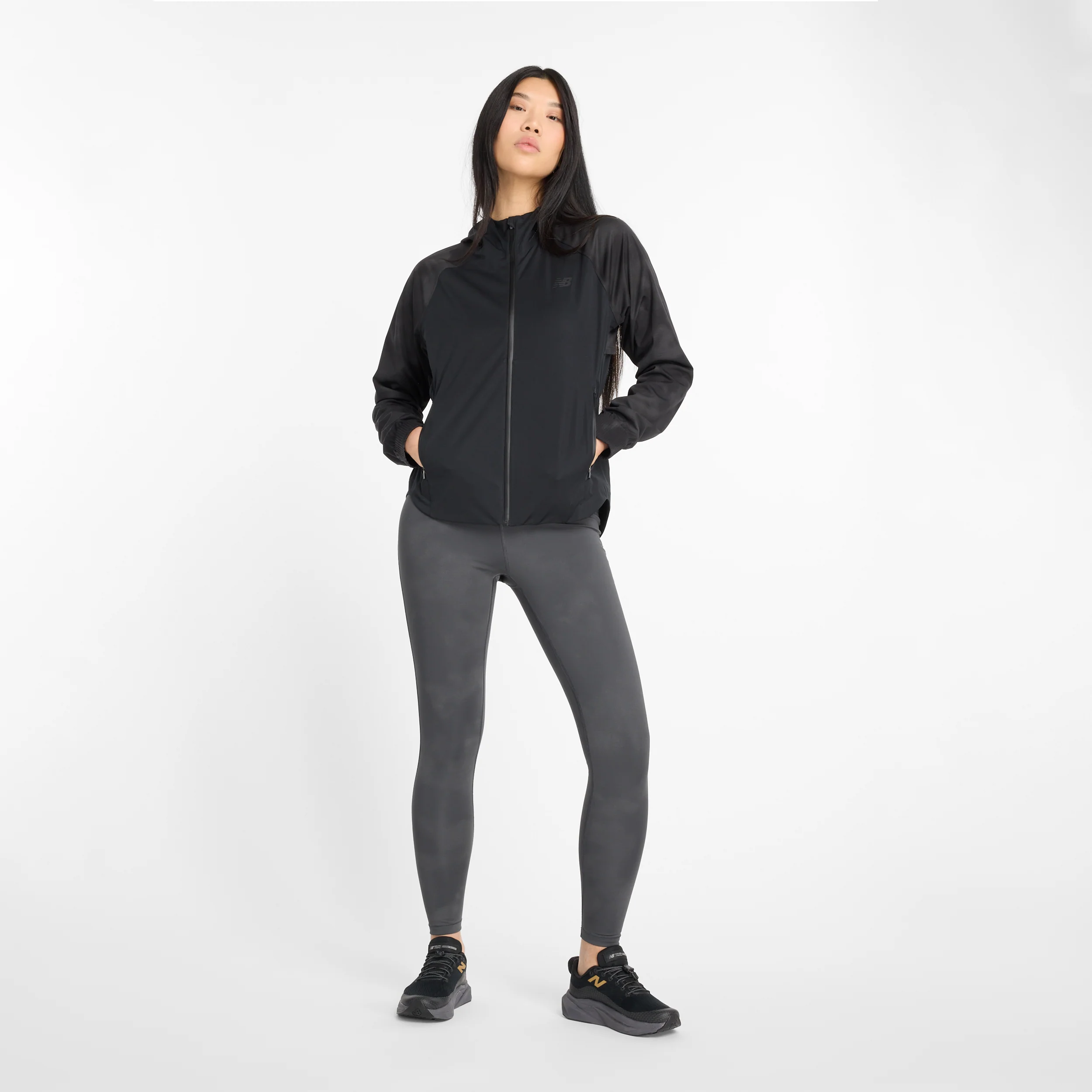Women's Reflective Warming High Rise Legging 27" (ACK - Blacktop) - Image 6