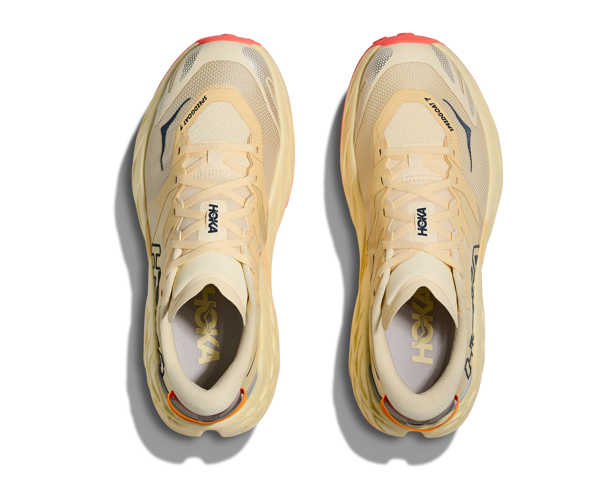 Women's Speedgoat 7 (VWN - Vintage Yellow/Neon Flame) - Image 5