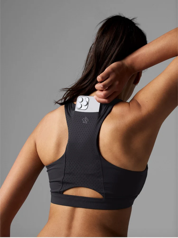 Women's Strappy Pocket Bra (1 - Black) - Image 3