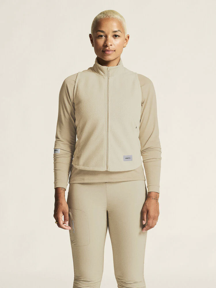 Women's SubZ Fleece Vest (214000 - Plaster) - Image 3